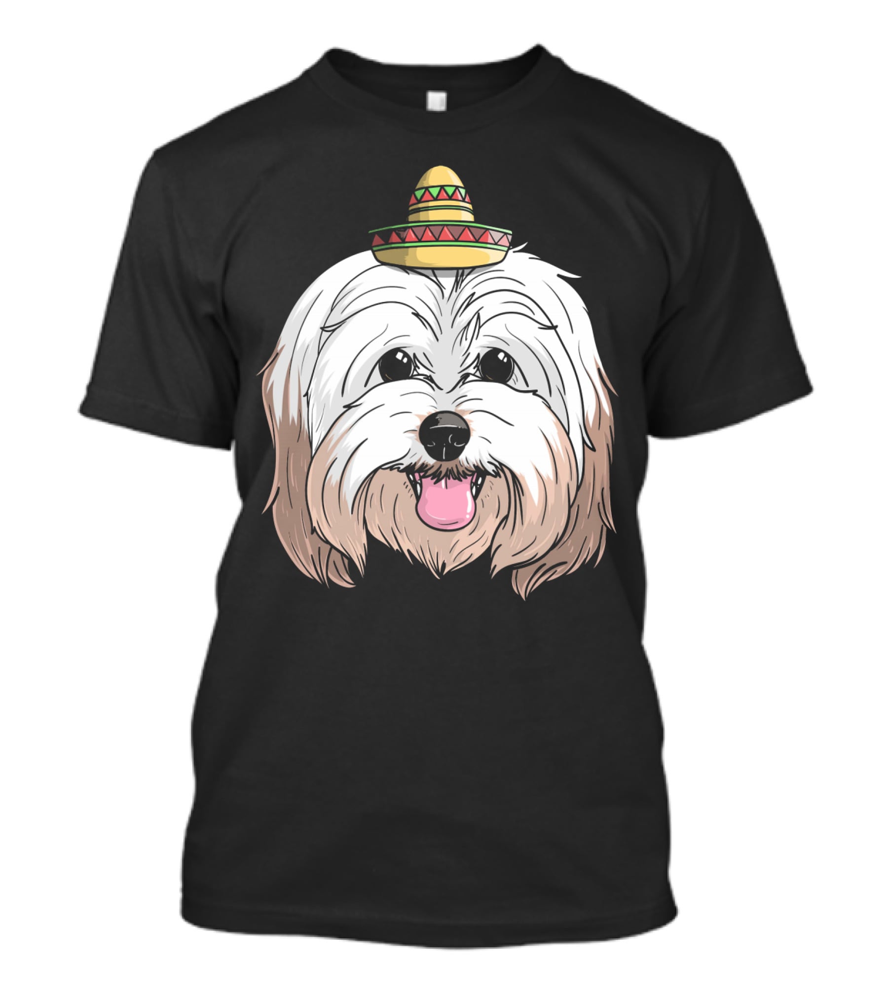 Havanese Dog Sombrero Fiesta Cinco De Mayo T-Shirt