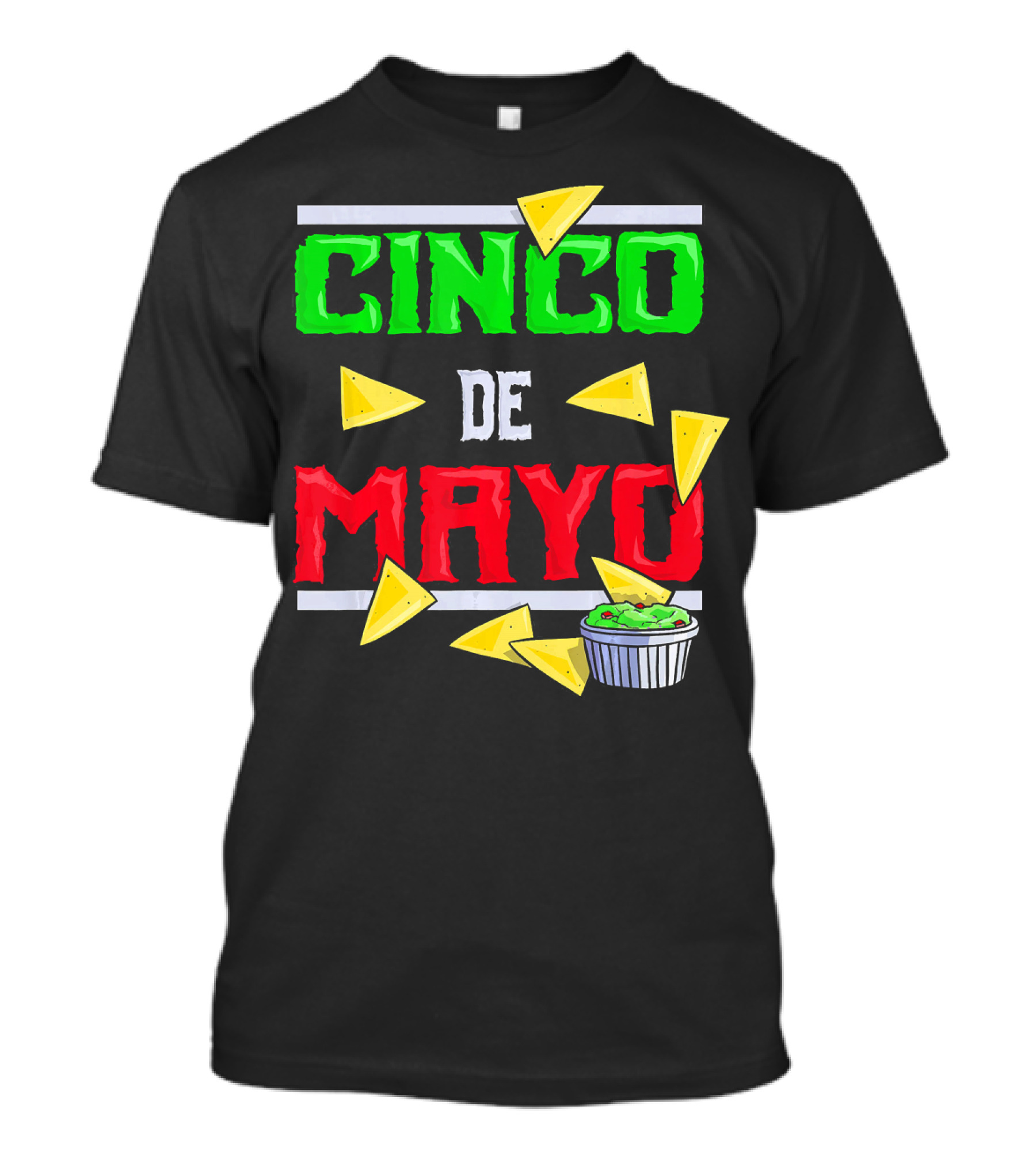 Cinco De Mayo Nacho Chips Guacamole Fiesta T-Shirt