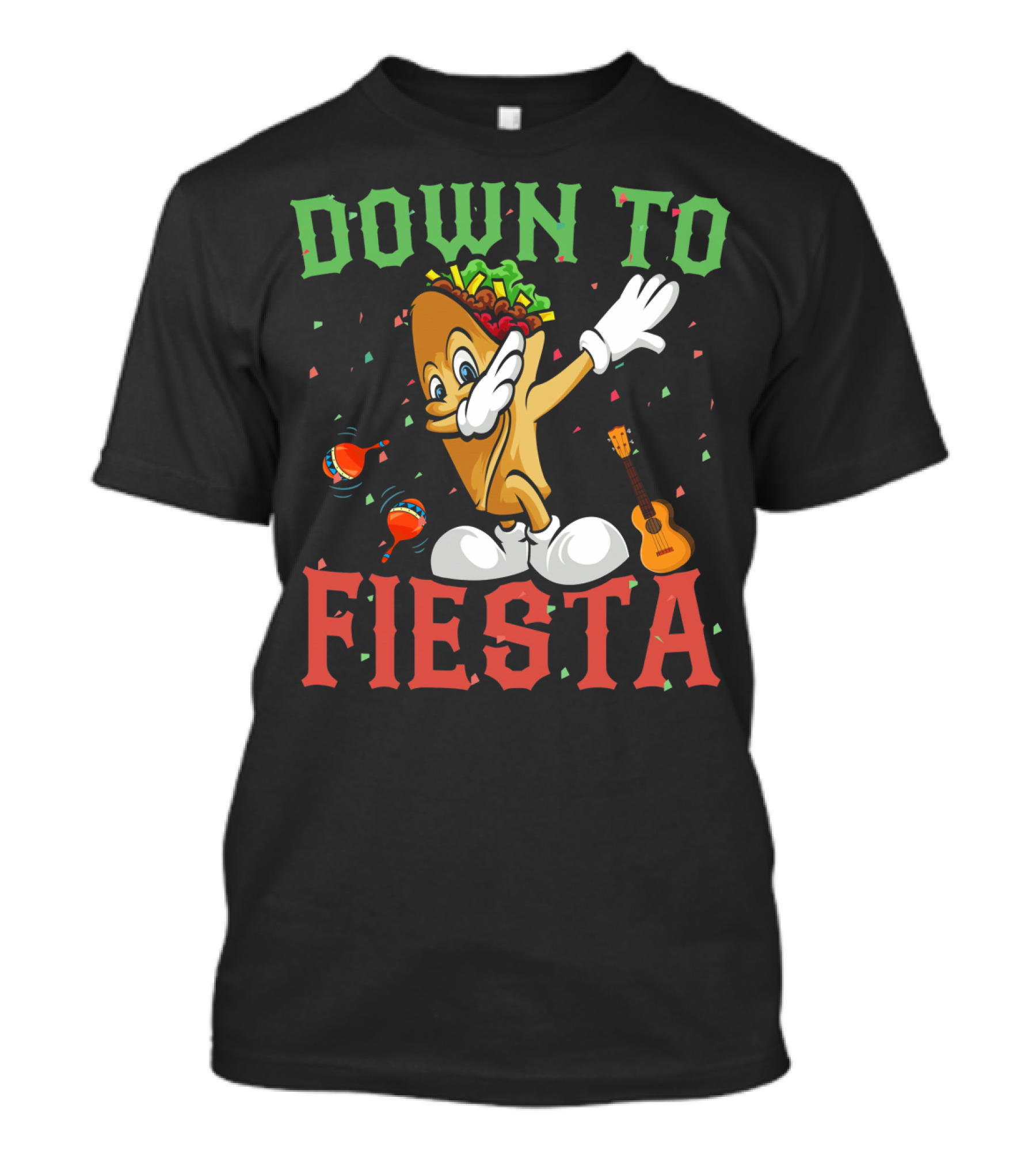 Down To Fiesta Dabbing Burrito Funny Cinco De Mayo T-Shirt