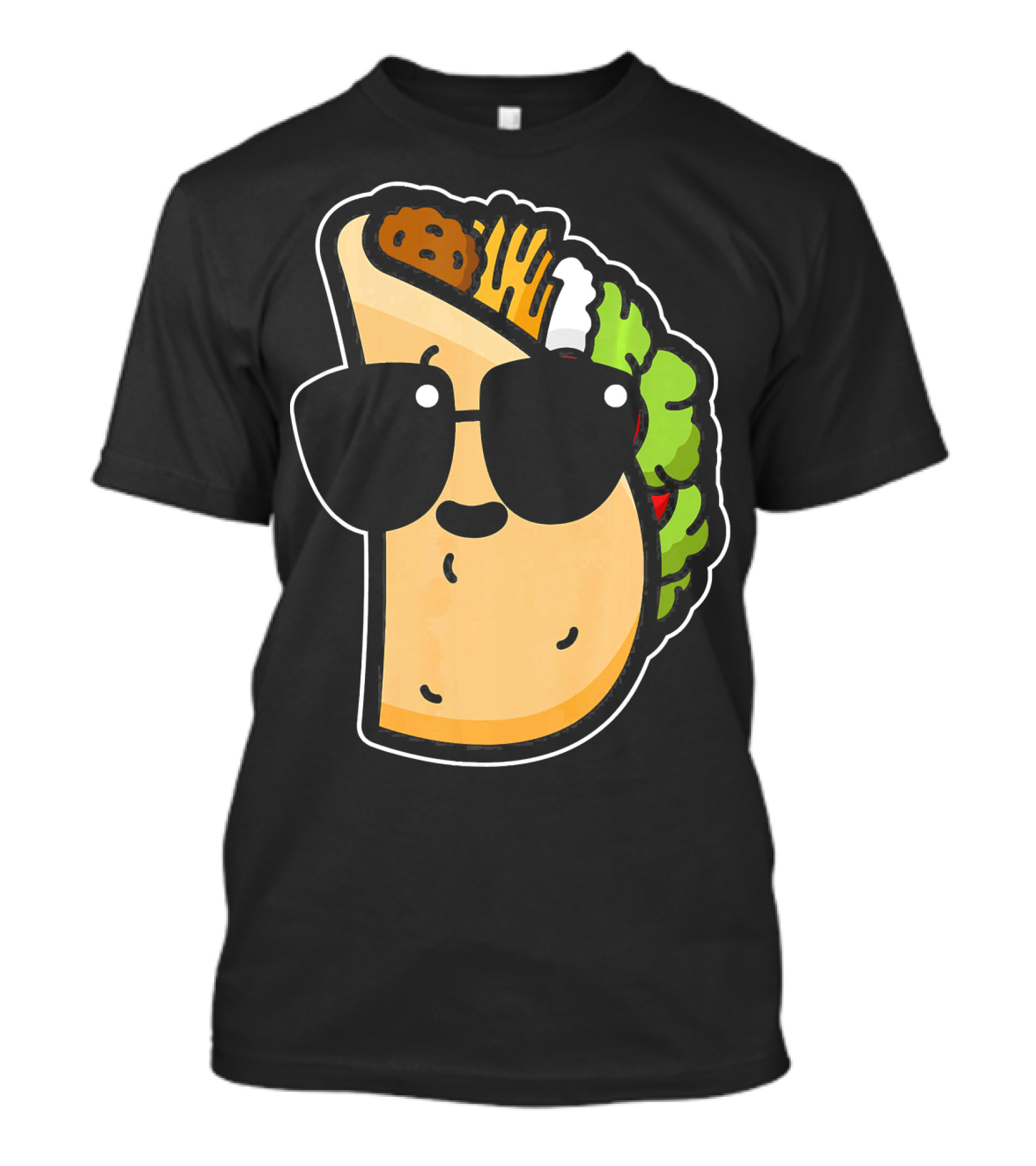 Cool Taco With Sunglasses Funny Cinco De Mayo Food Humor T-Shirt