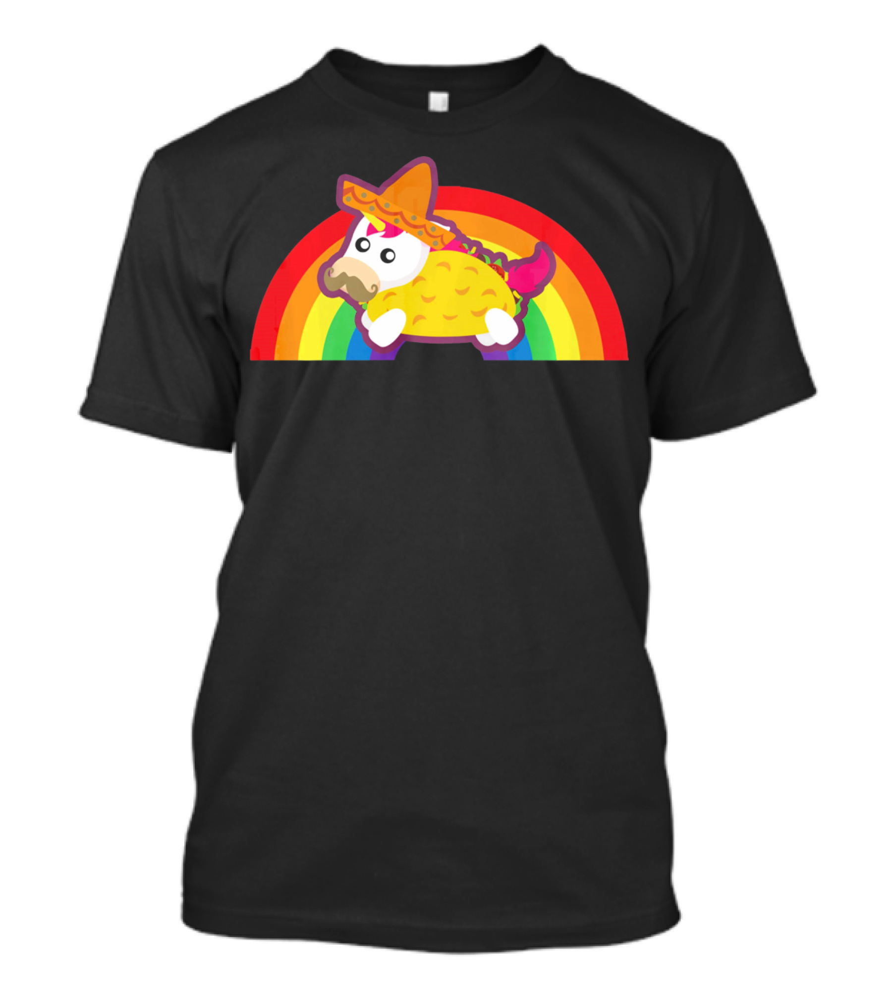 Mexican Unicorn Taco Sombrero Rainbow Cinco De Mayo T-Shirt