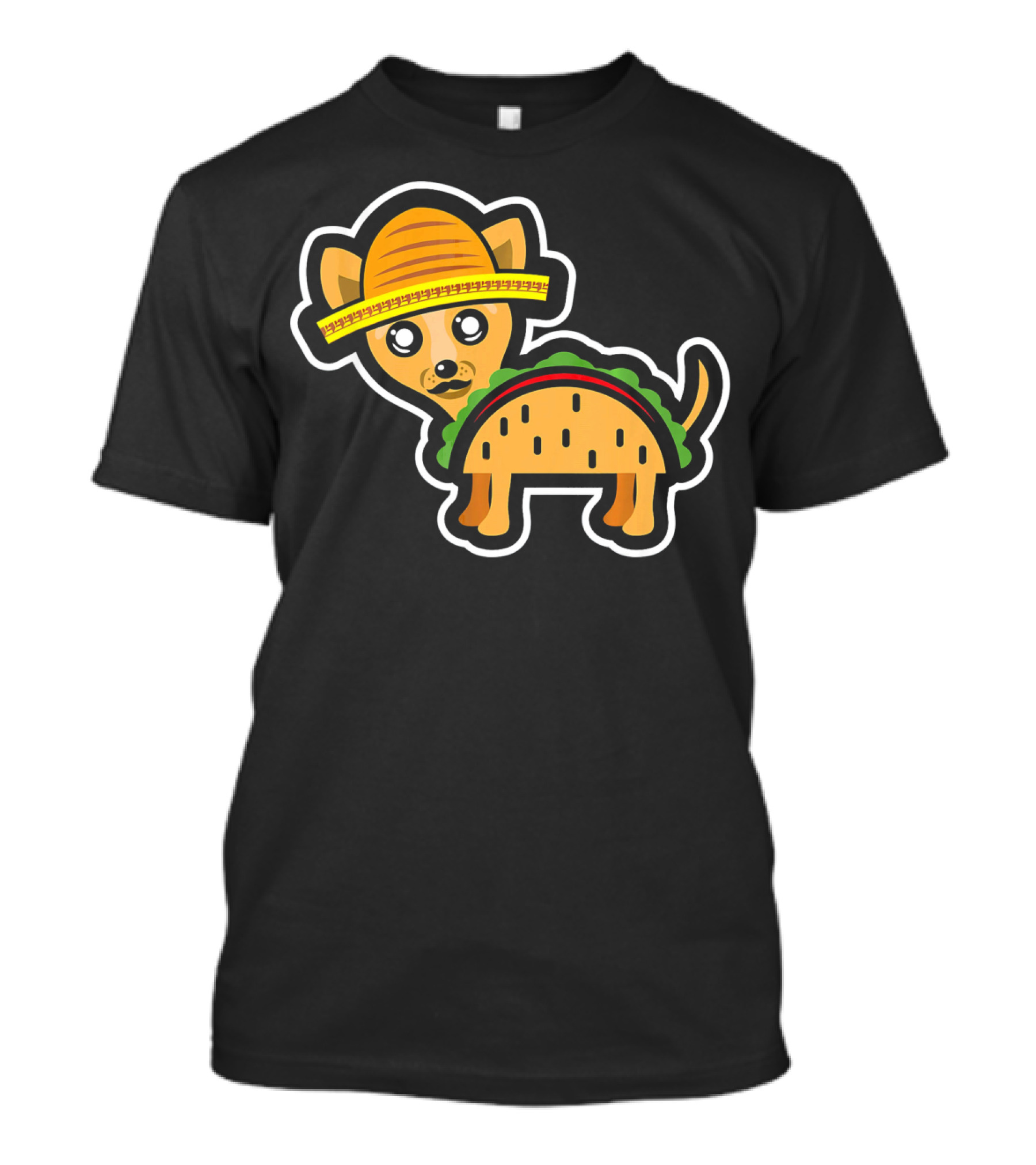 Funny Chihuahua Taco Mexico Sombrero Cin T-Shirt