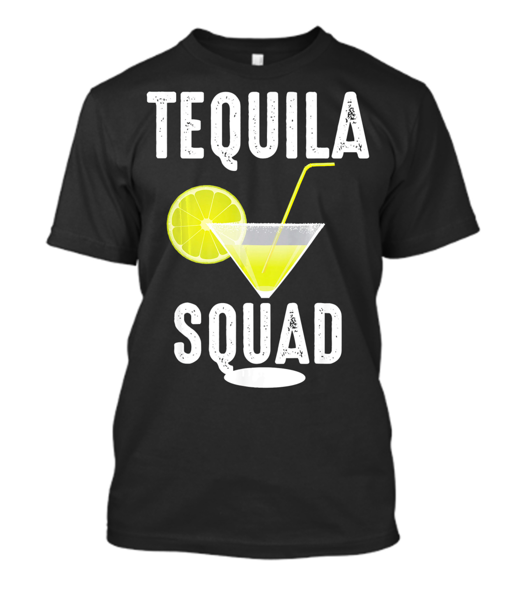 Tequila Squad Lime Margarita Drink Fan T-Shirt