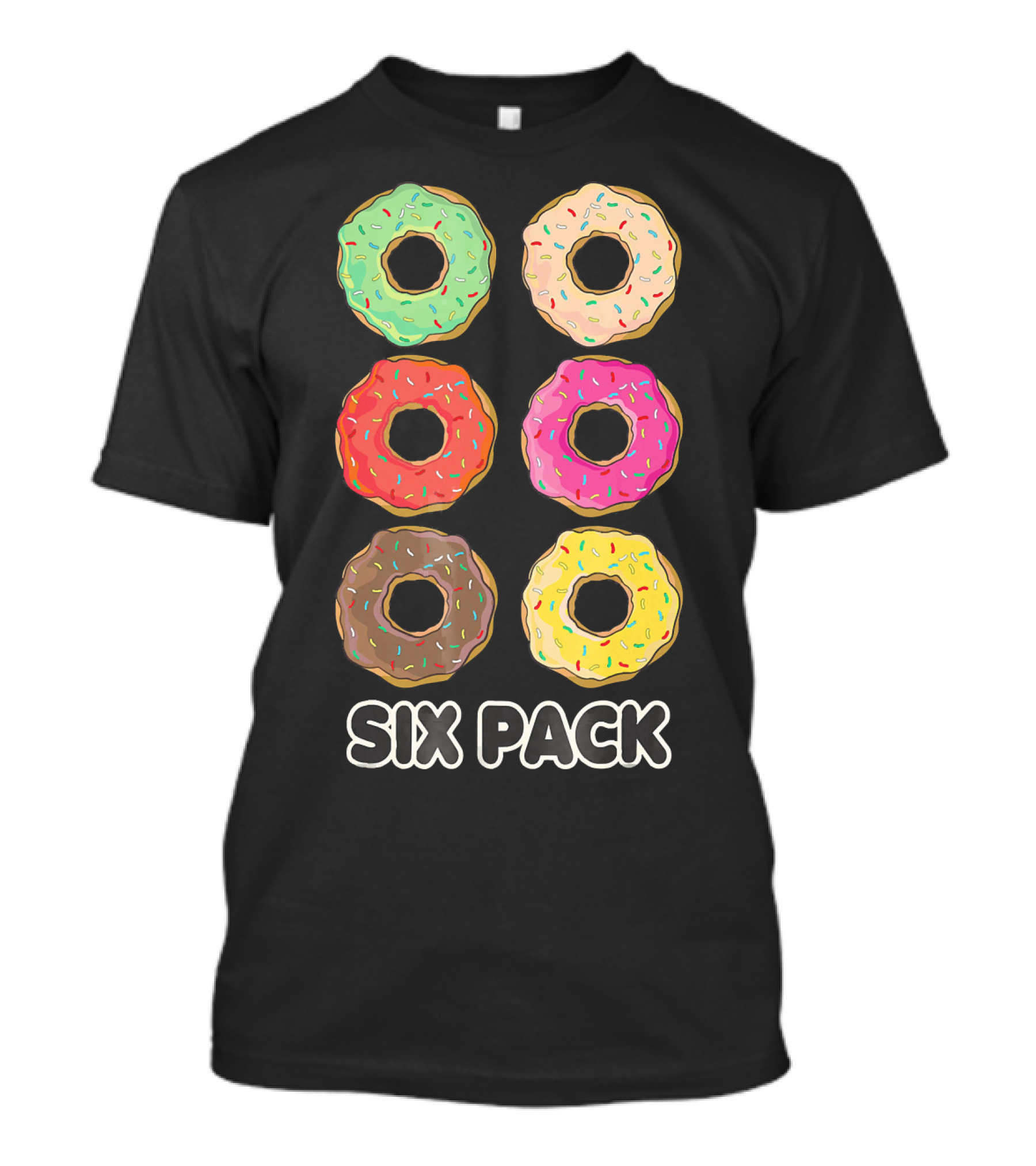 Six Pack Donut Muscle Funny T-Shirt