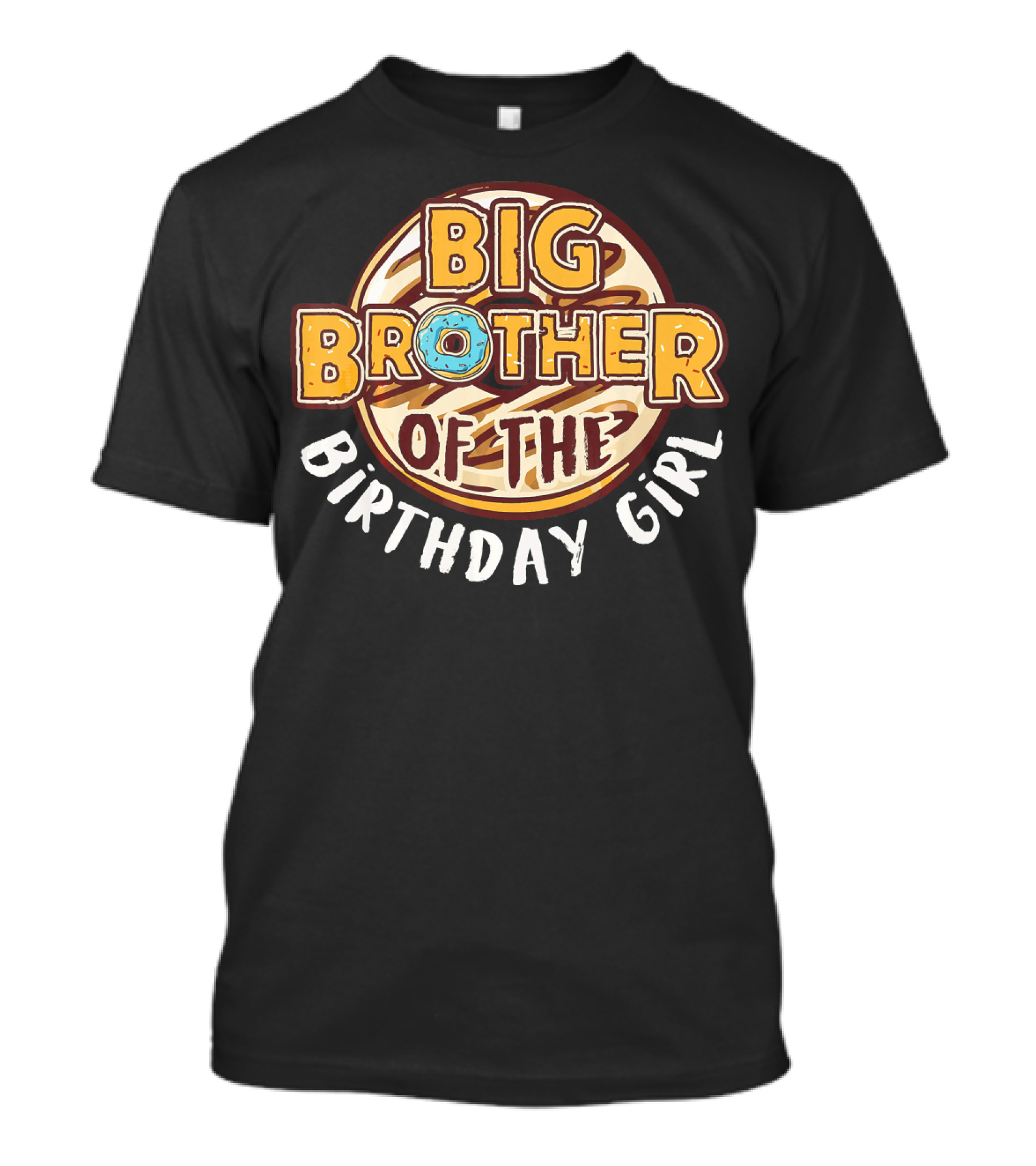 Big Brother Of The Birthday Girl Donut T-Shirt