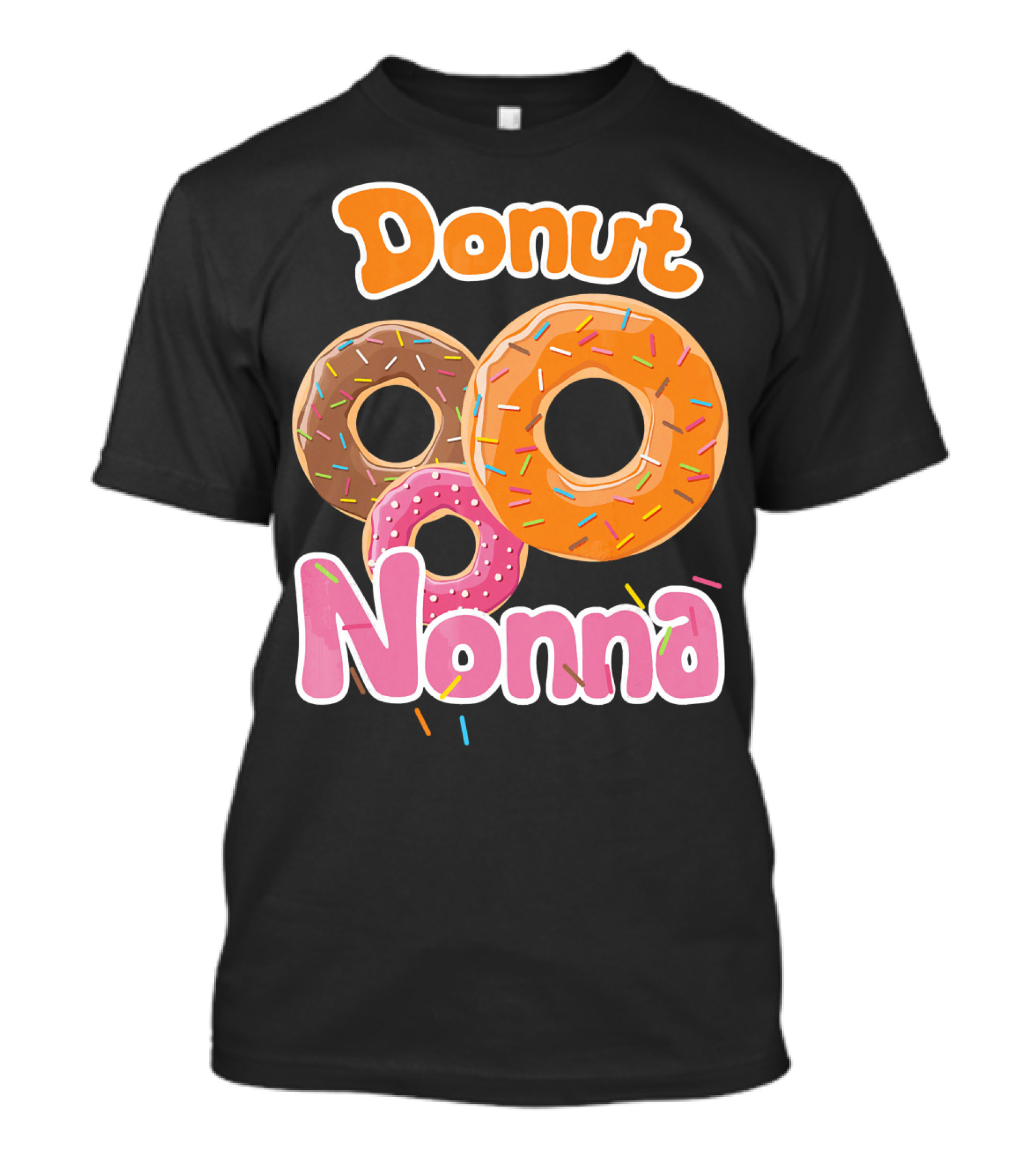 Donut Nonna Colorful Sprinkled Doughnuts T-Shirt