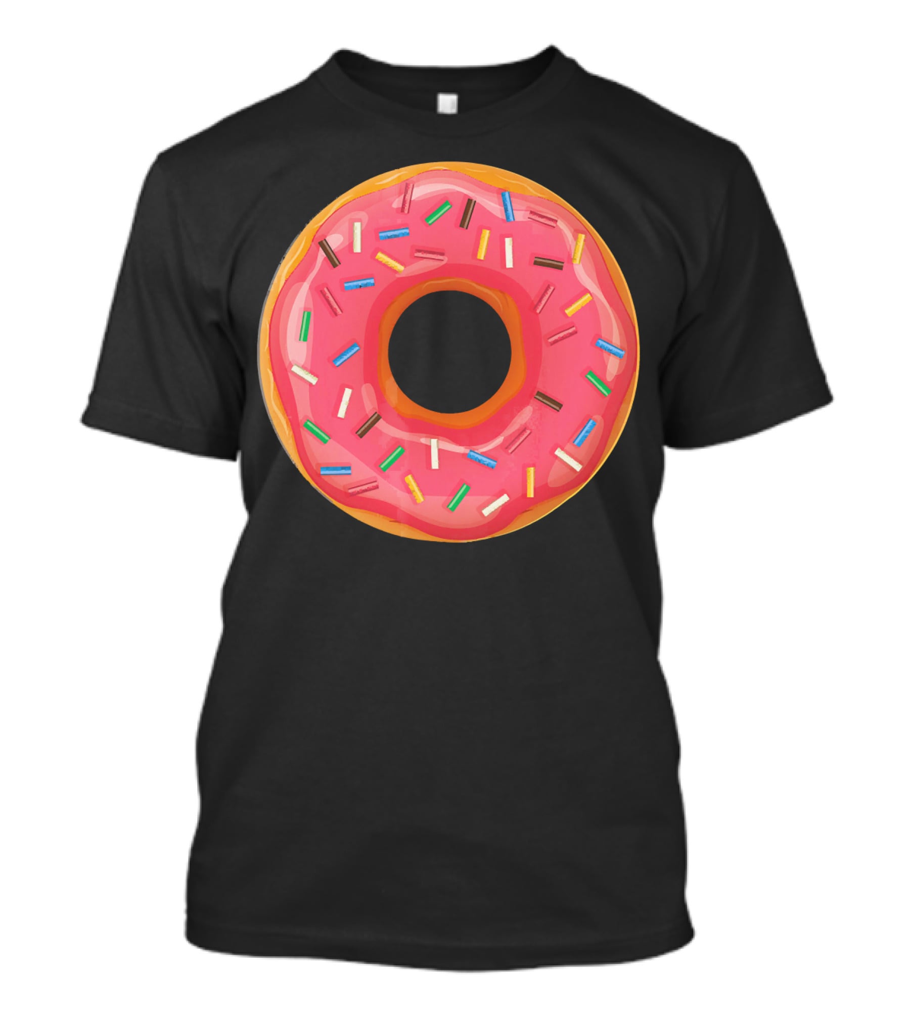 Simple Colorful Sprinkle Donut T-Shirt