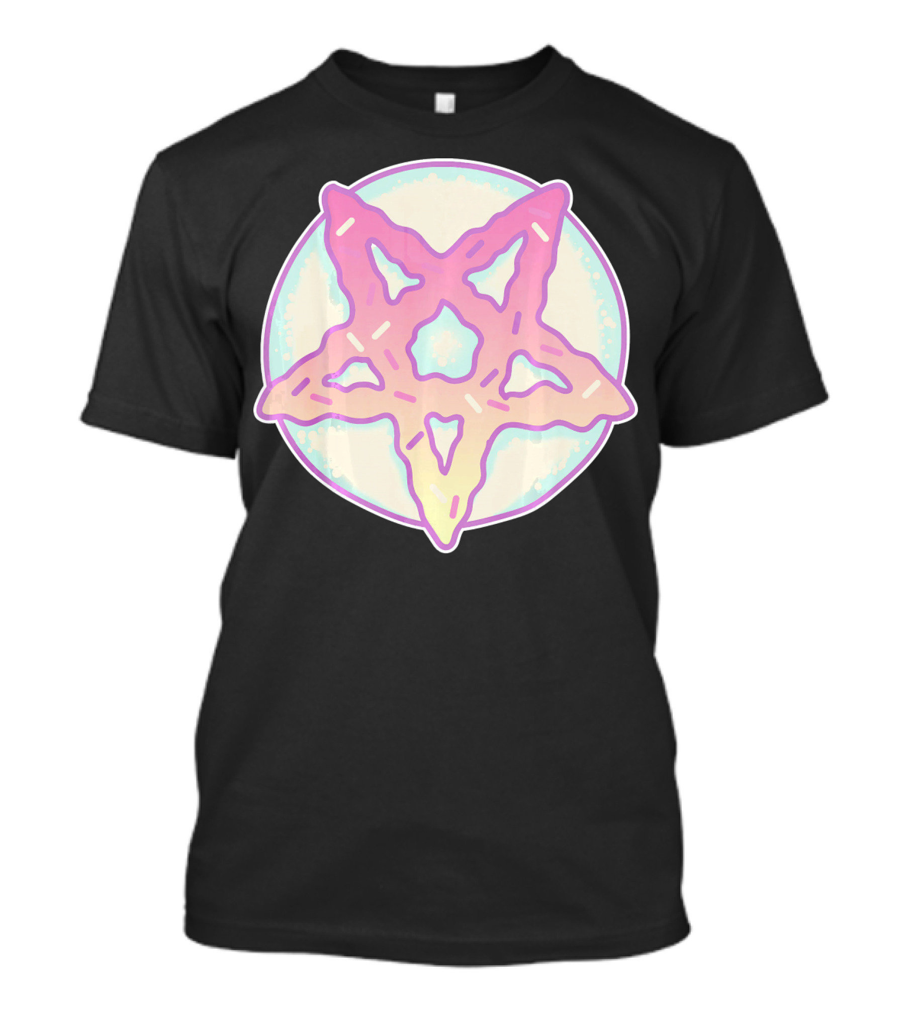 Pastel Goth Vaporwave Pentagram Satan Do Pastel Star T-Shirt