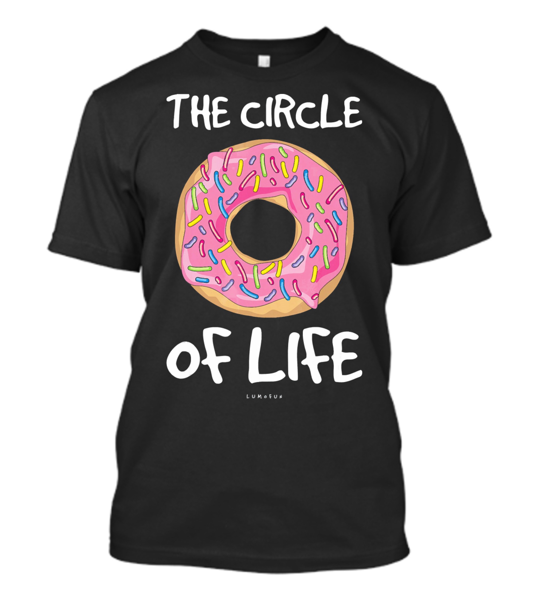 The Circle Of Life Funny Donut Sprinkles Lumfun T-Shirt