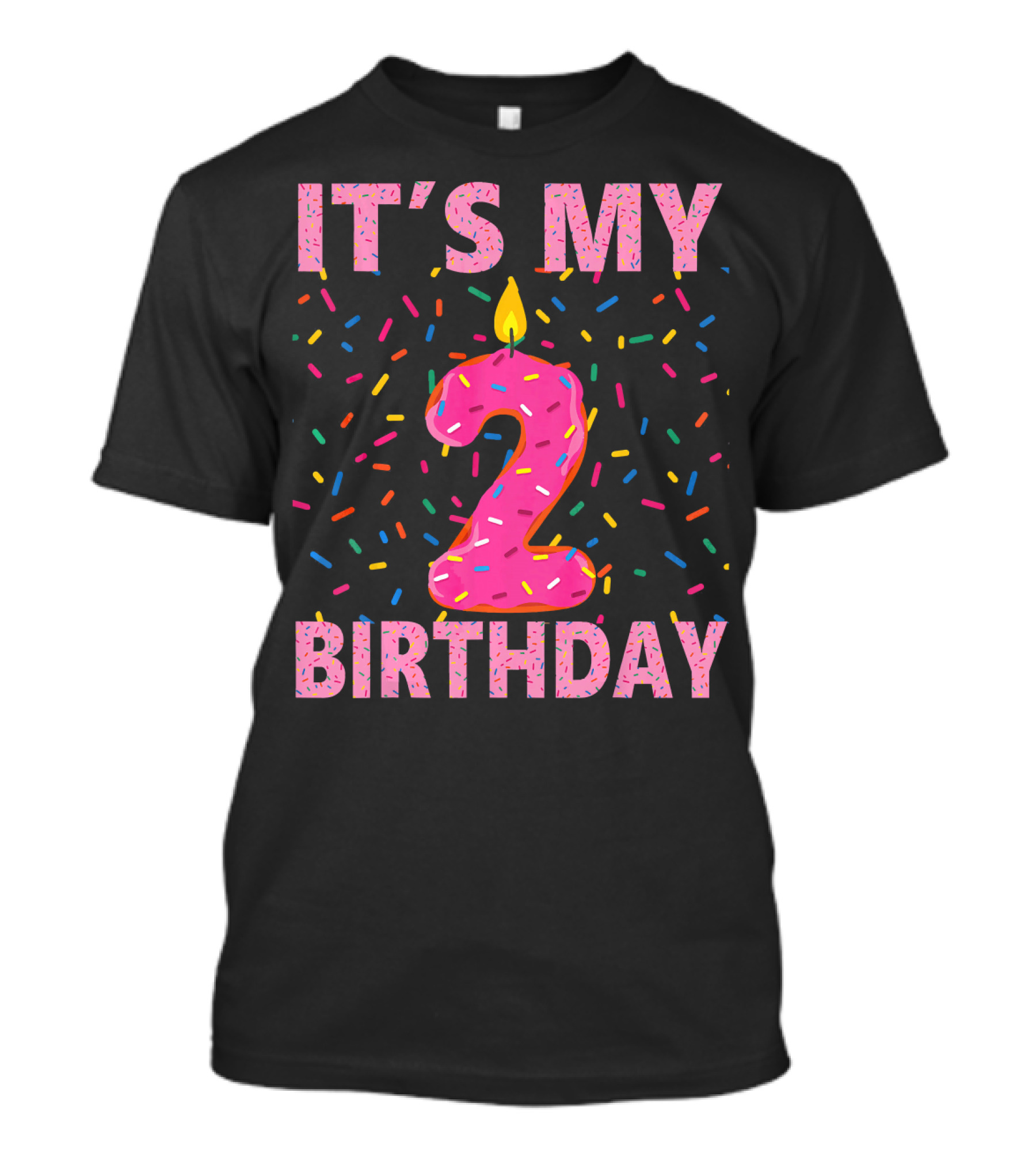 It's My 2 Birthday Kids Sweet Donut T-Shirt