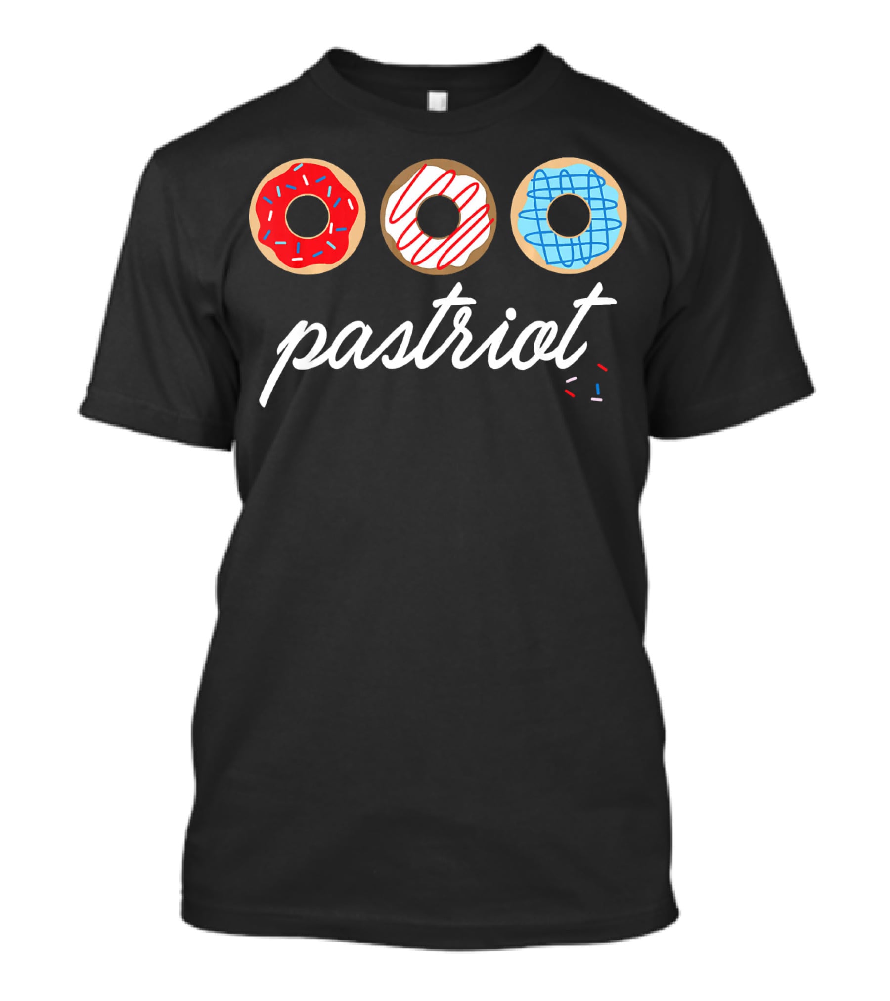 USA Pastriot Donuts Red White Blue T-Shirt