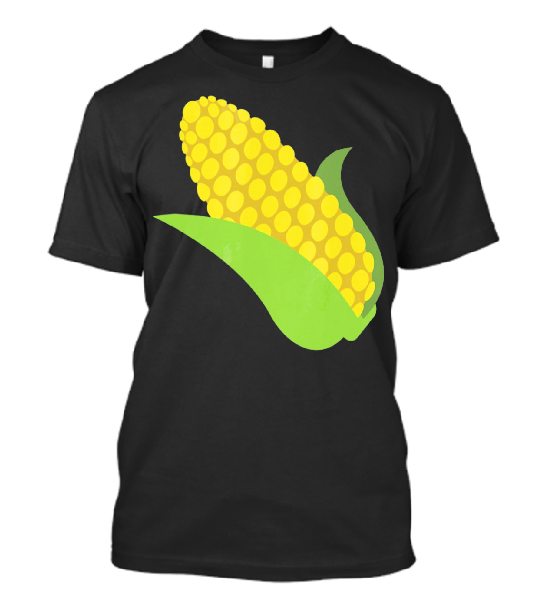 Emoji Corn On The Cob Yellow Kernels Green Husk T-Shirt