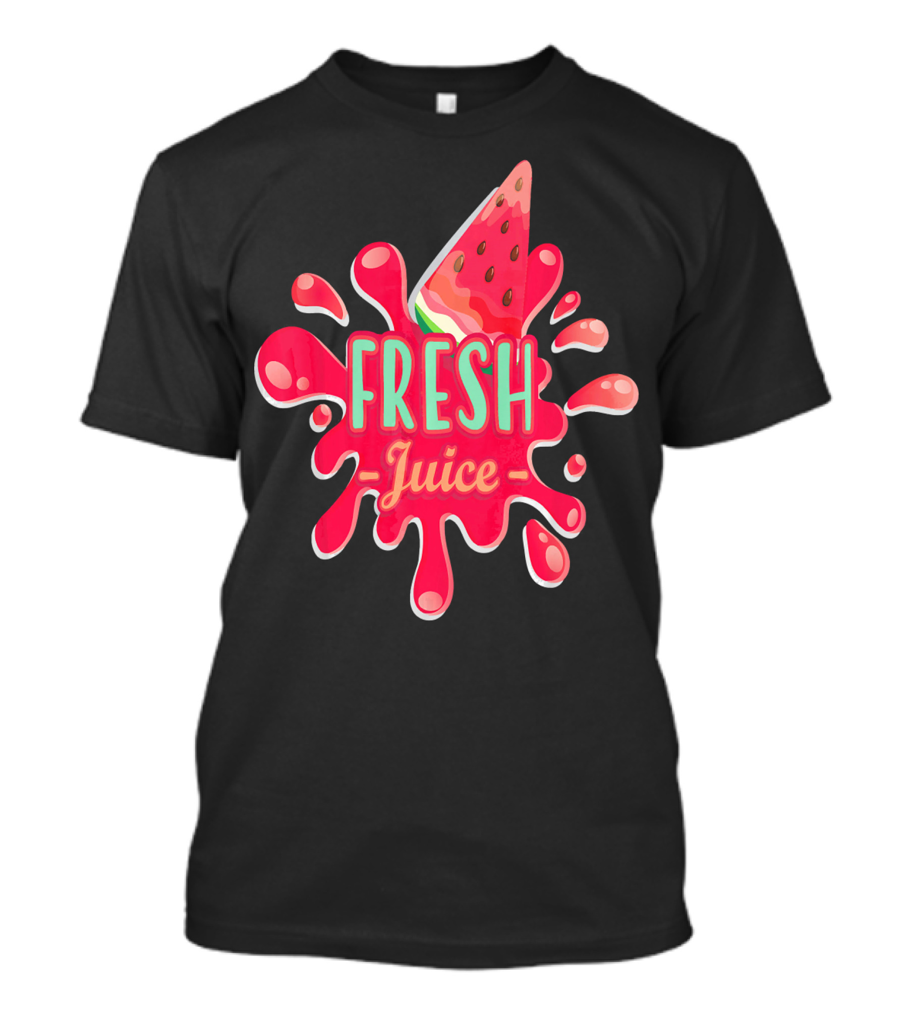 Fresh Juice Watermelon Splash Vegan T-Shirt