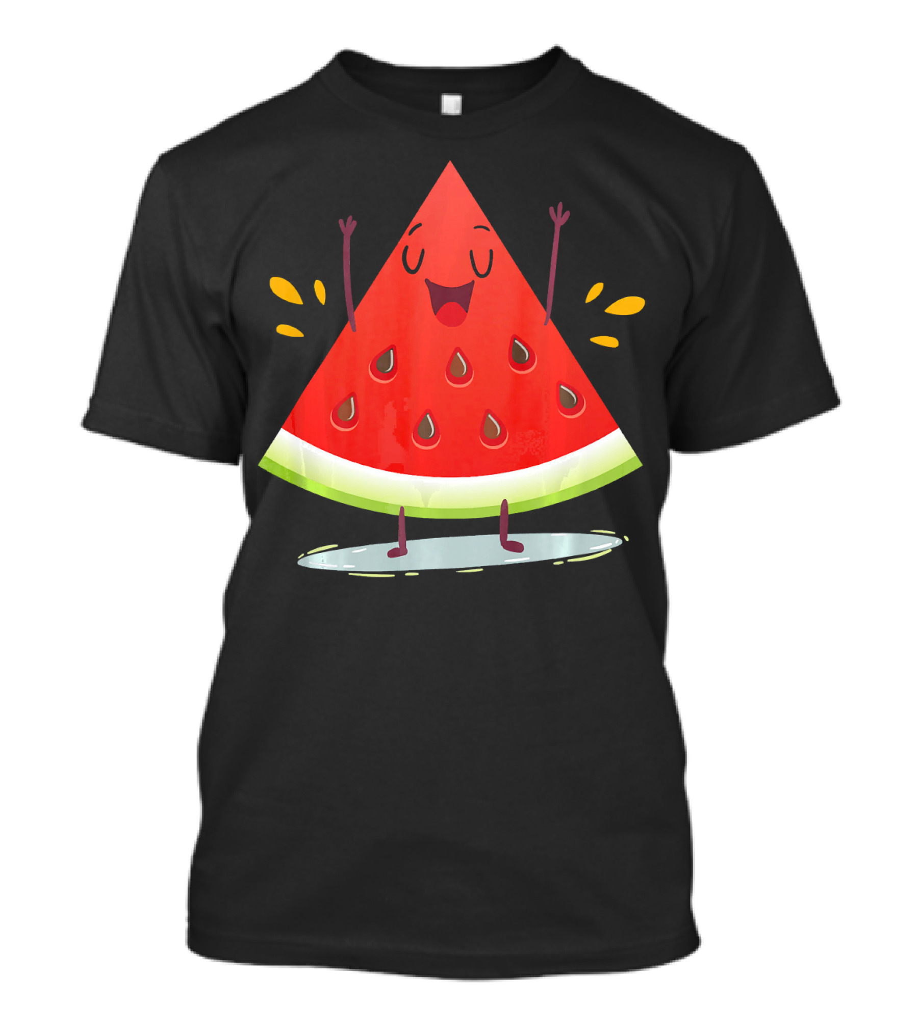 Happy Dancing Watermelon Slice With Joyful Seeds T-Shirt