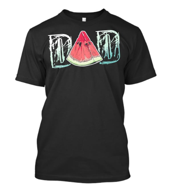 Dad Watermelon Slice Cool Summer Fruit T-Shirt
