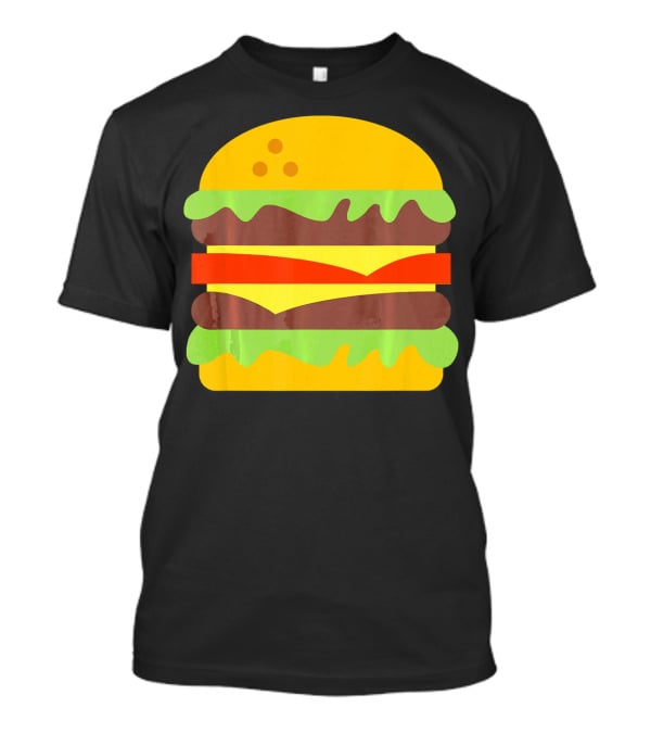 Cheeseburger Icon Hamburger With Cheese Classic Stack T-Shirt