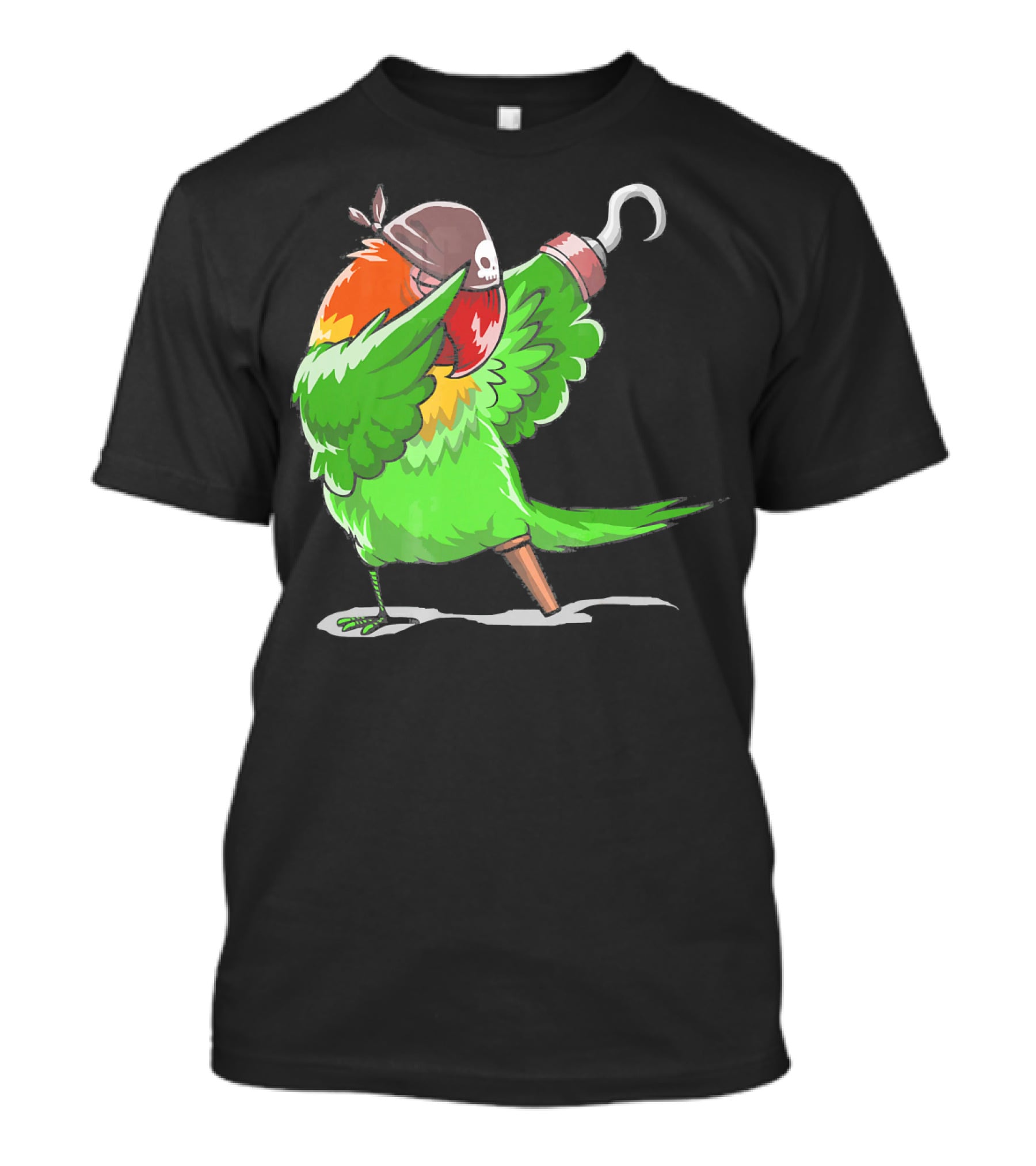 Gasparilla Pirate Parrot Dabbing With Peg Leg And Hook T-Shirt