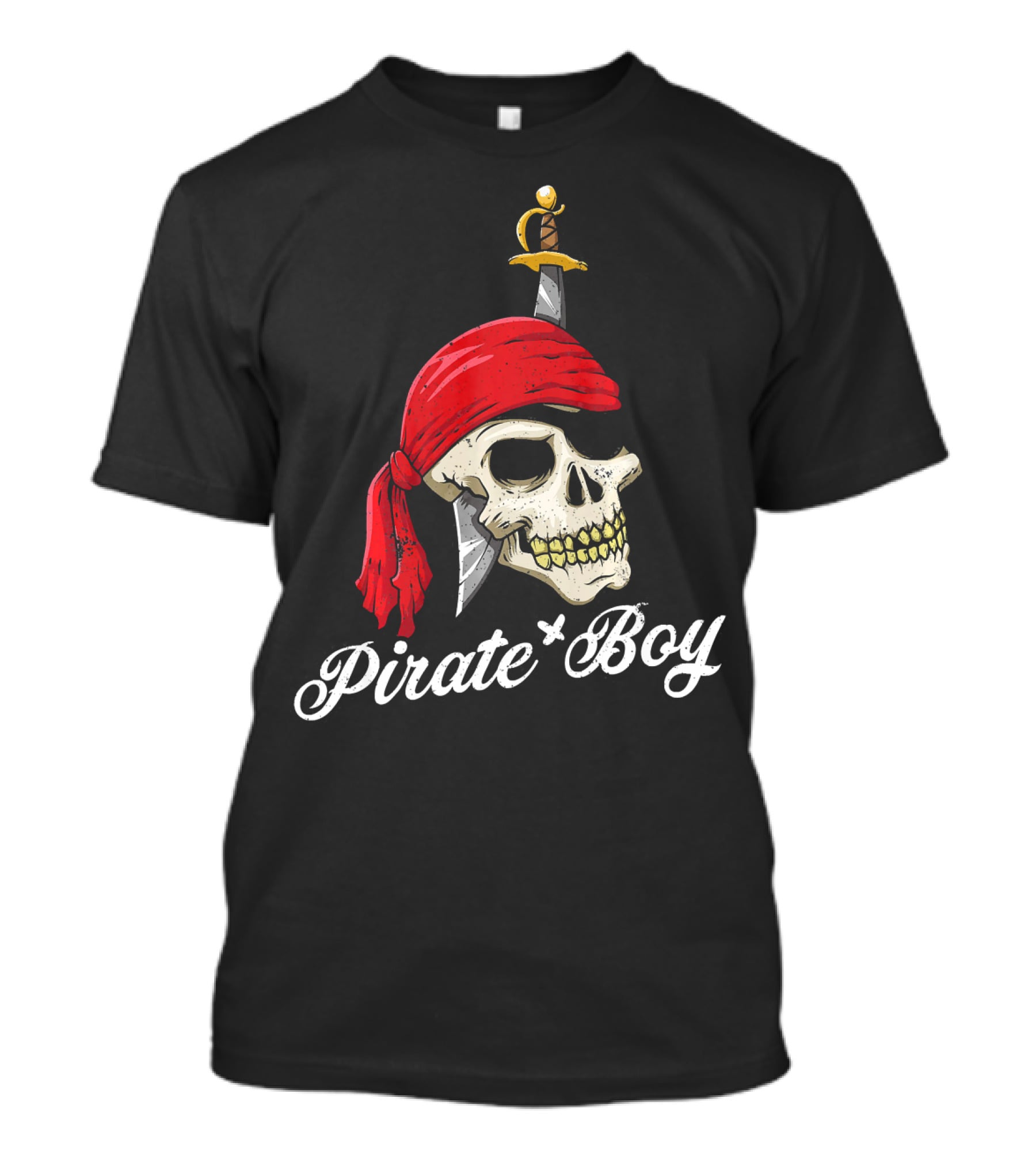 Pirate Boy Funny Jolly Roger Skull And Crossbone T-Shirt
