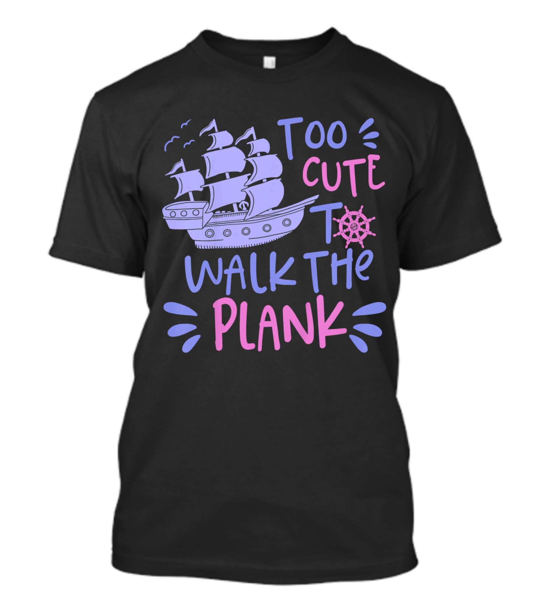 Too Cute To Walk The Plank Kids Pirate Party T-Shirt