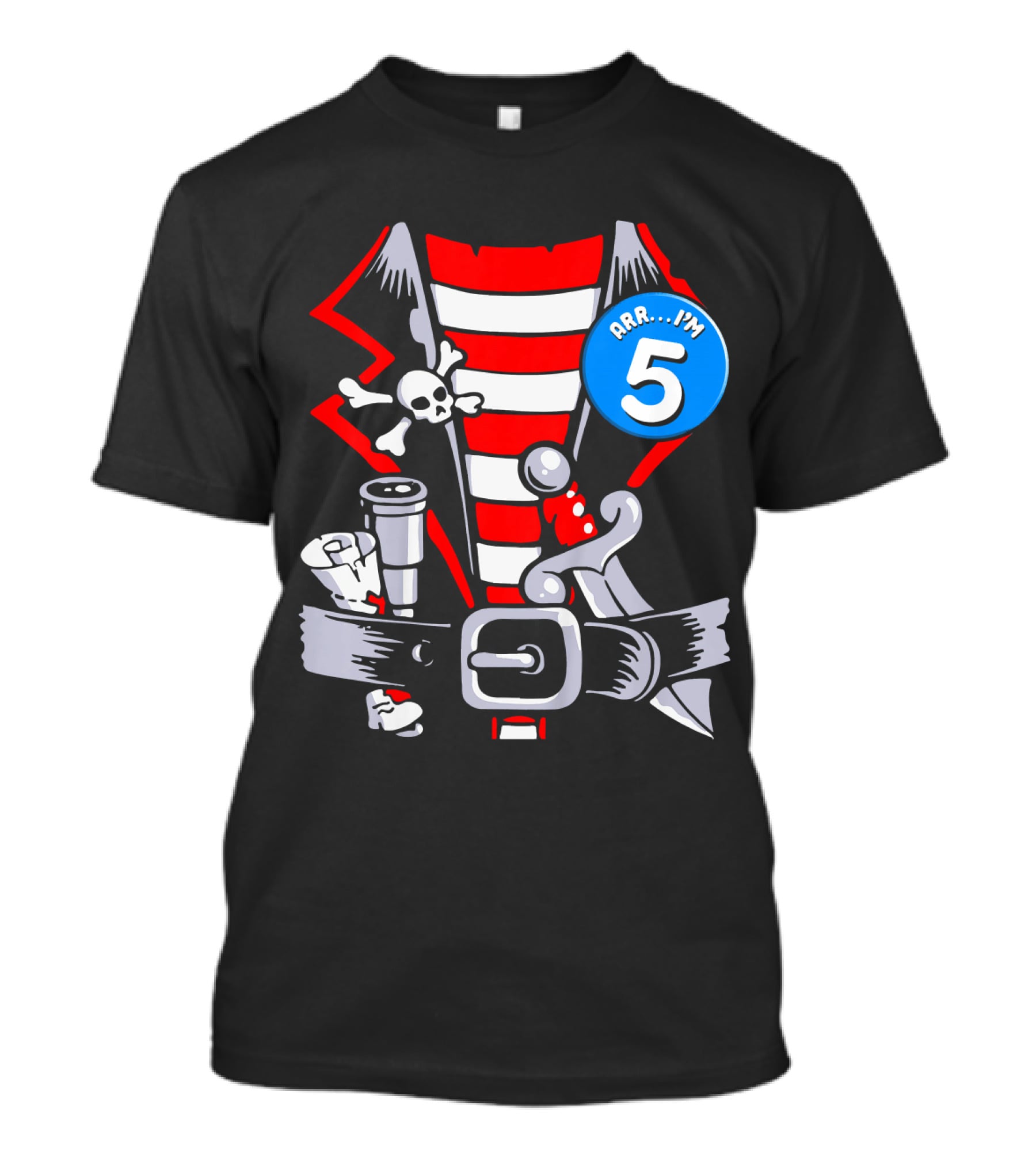 Arrr. I'm 5 Kids Birthday Pirate T-Shirt