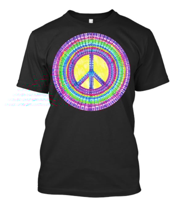 Tie Dye Peace Sign Tye Die Cool Psychedelic Rainbow T-Shirt