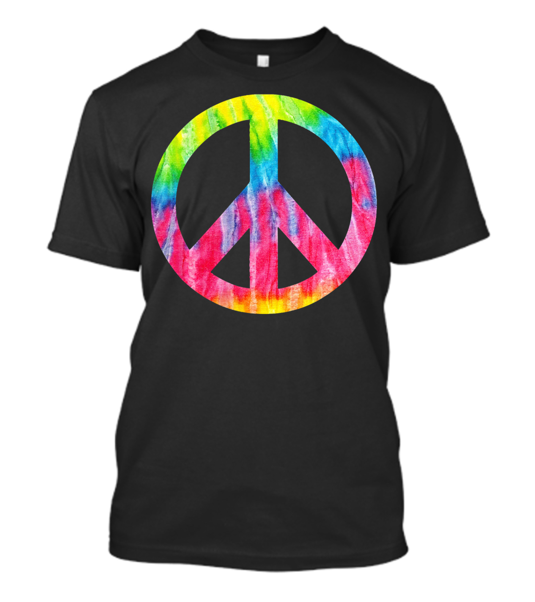 Tie Dye Peace Sign Hippie 60s 70s Halloween Costume T-Shirt