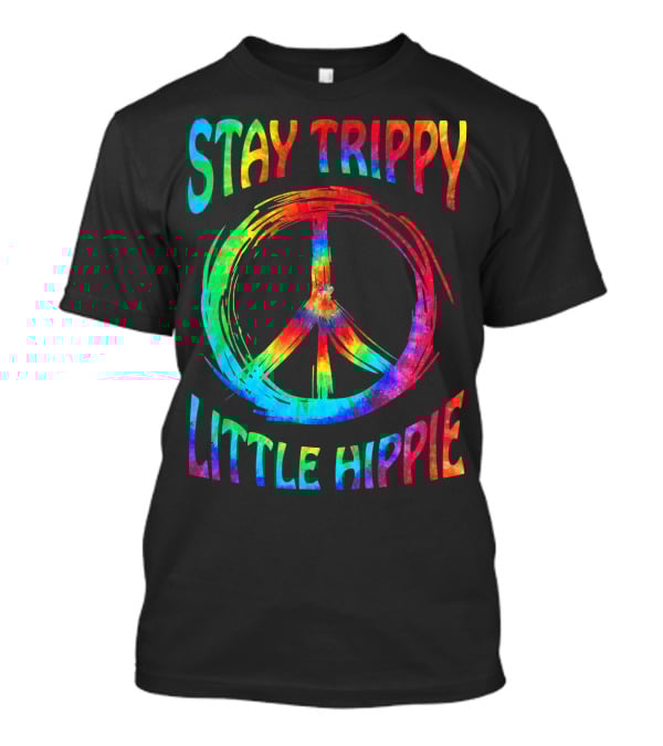Stay Trippy Little Hippie Vintage Retro Peace T-Shirt