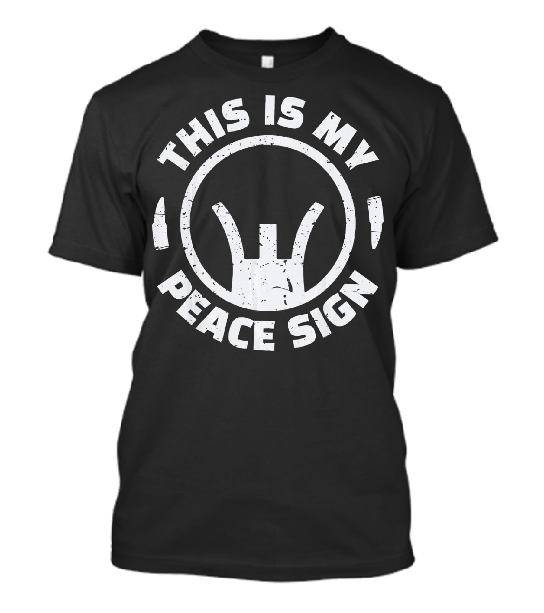 This Is My Peace Sign Gun Crosshair T-Shirt