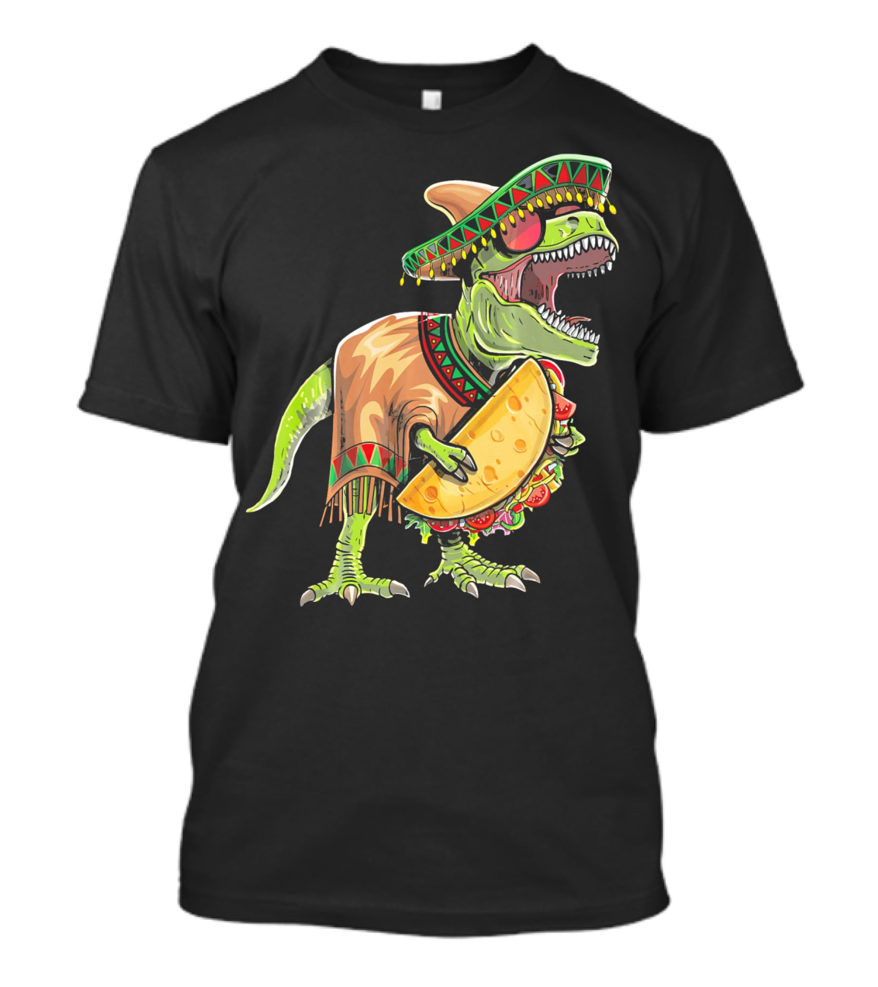 Cinco De Mayo Dinosaur Taco Party Sombrero Fiesta Rex T-Shirt