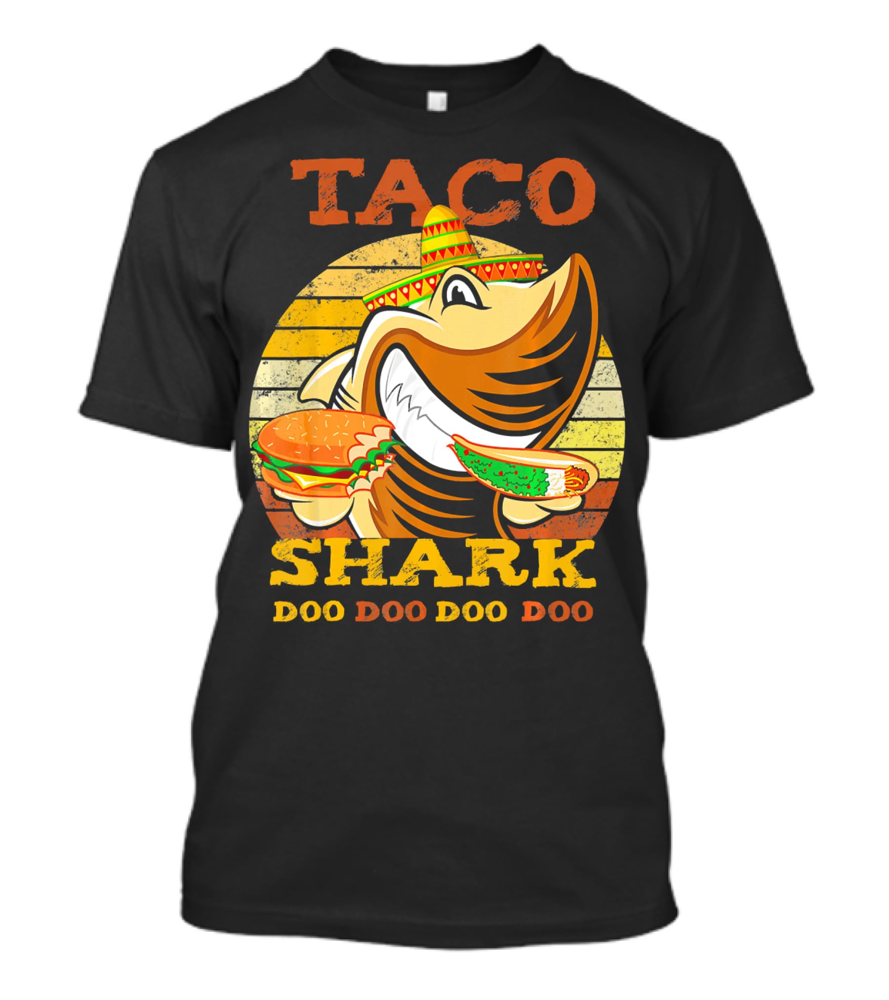 Taco Shark Doo Doo Doo Doo Halloween Baby Thanksgiving Women Men T-Shirt