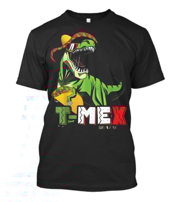 Taco Tuesday T-Mex Dinosaur With Sombrero T-Shirt