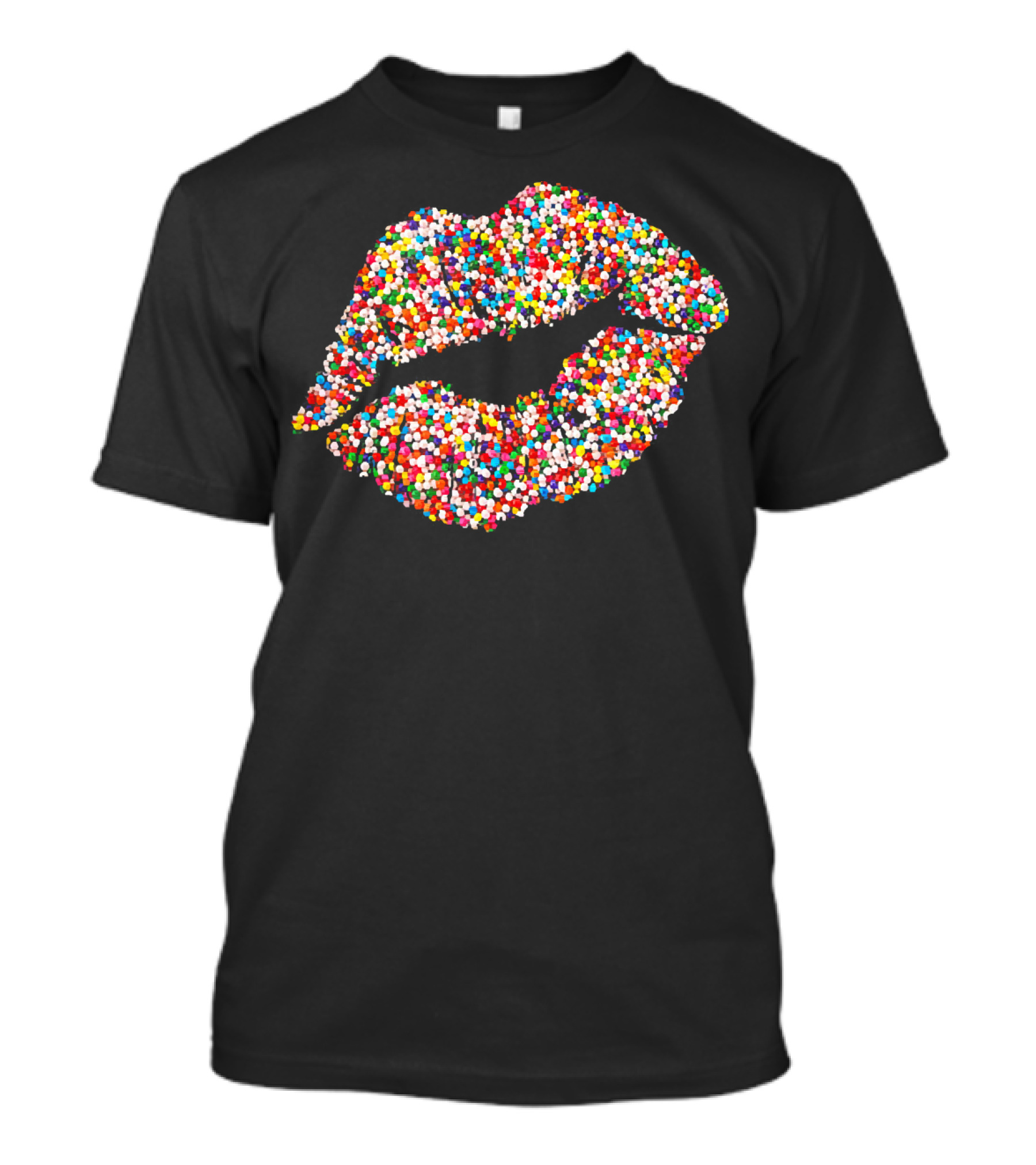 Candy Sprinkles Lipstick Kiss Lips T-Shirt