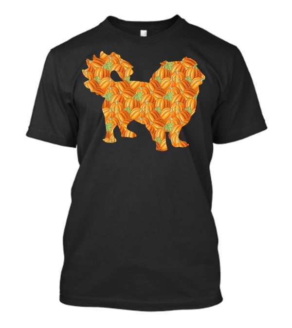 Pekingese With Pumpkin Pattern Easy Halloween Costume Pelchie T-Shirt