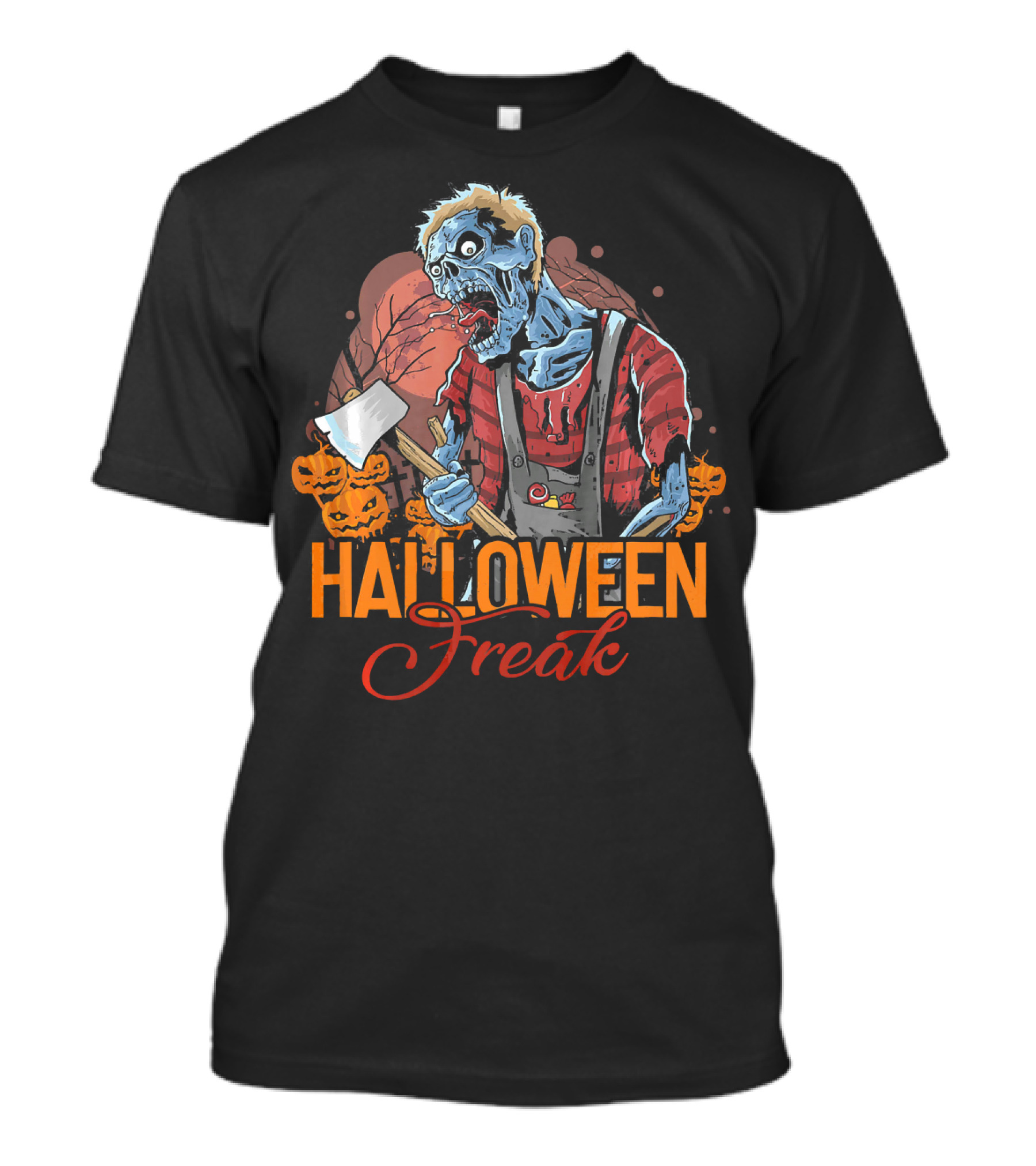 Halloween Freak Scary Zombie Horror T-Shirt