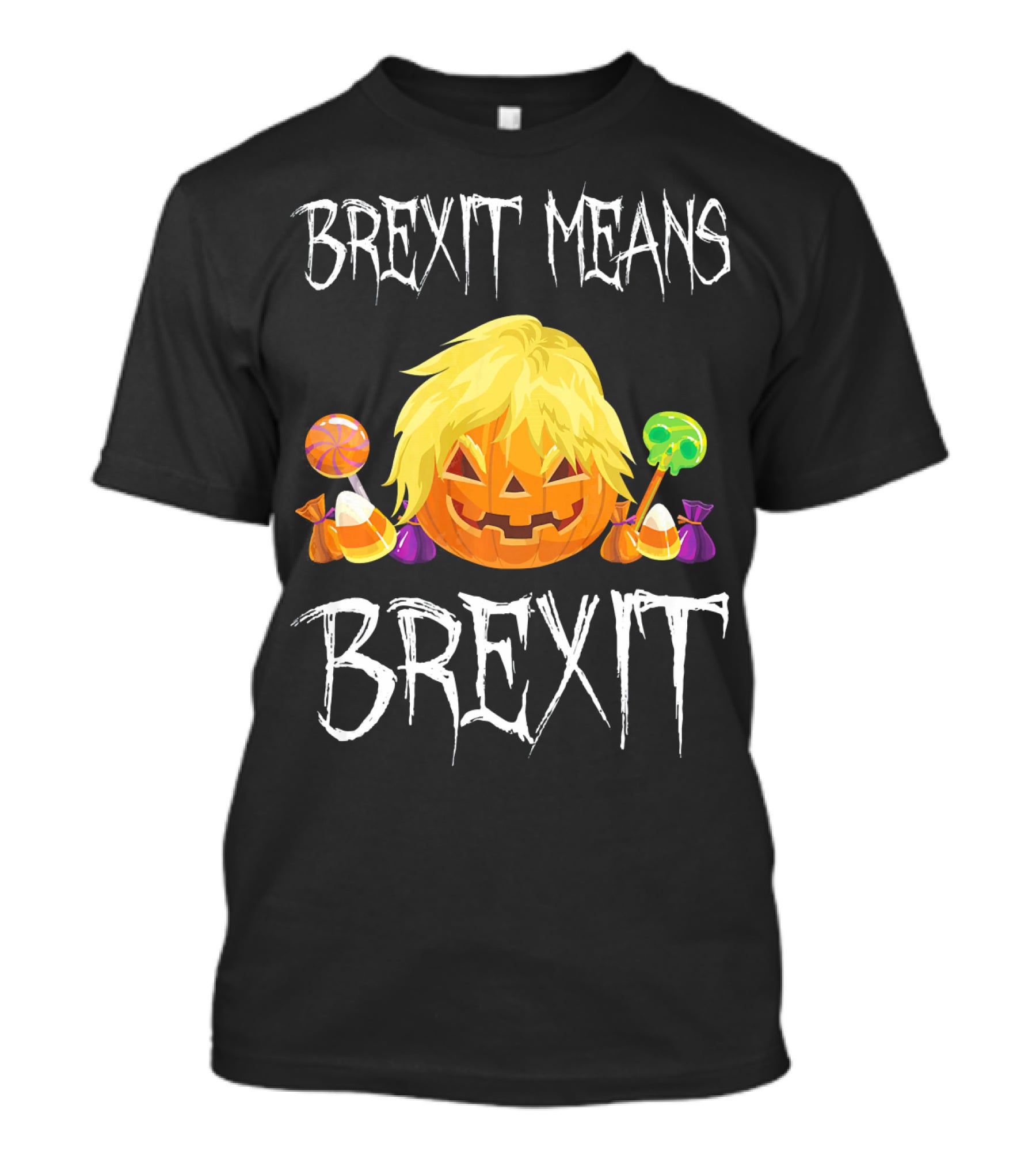 Brexit Means Brexit Halloween Pumpkin Candy T-Shirt