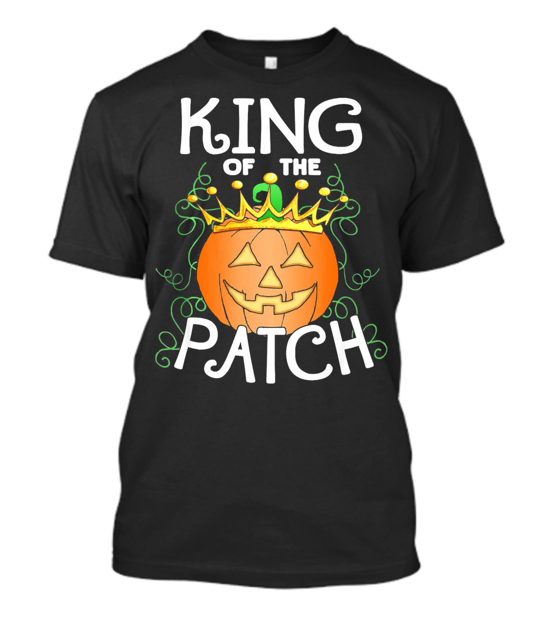 Halloween King Of The Patch Pumpkin With Crown T-Shirt