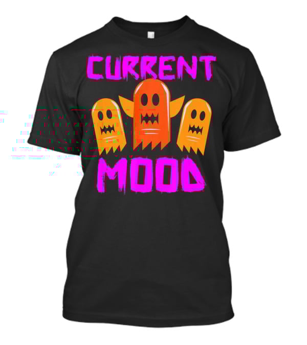 Halloween Current Mood Funny Ghouls Ghost Trio T-Shirt