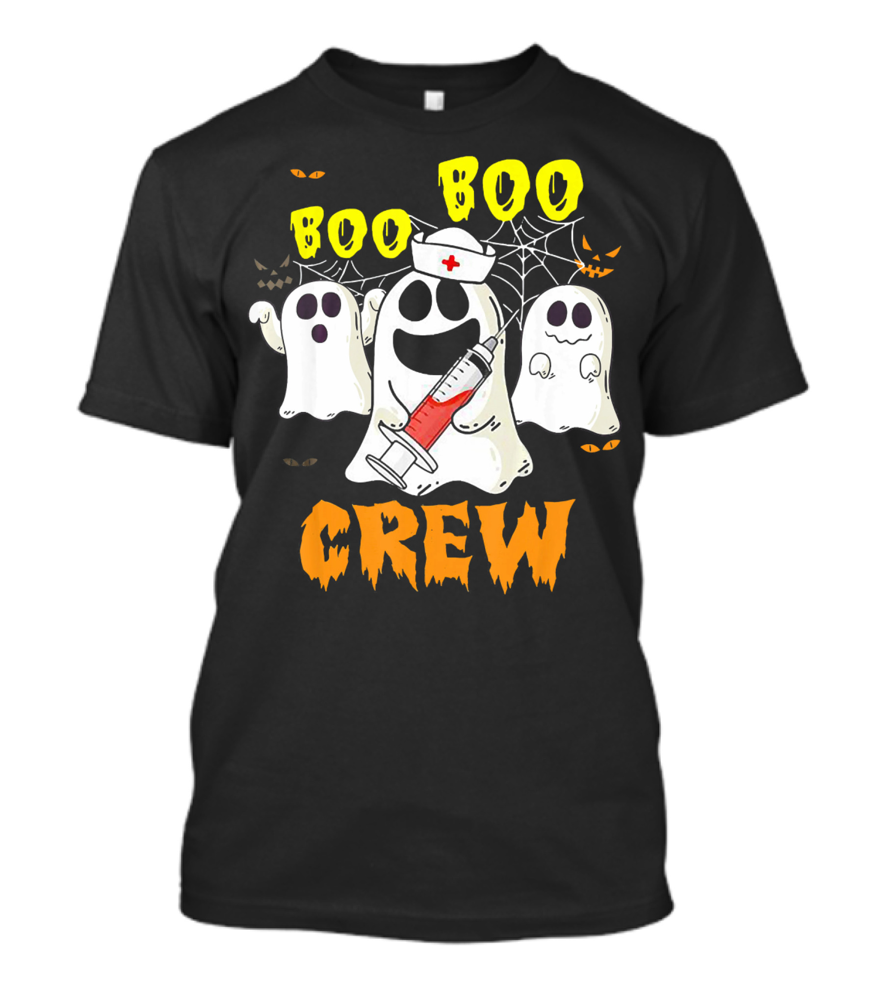 Boo Boo Ghost Nurse Crew Halloween Spooky Nurse Team T-Shirt