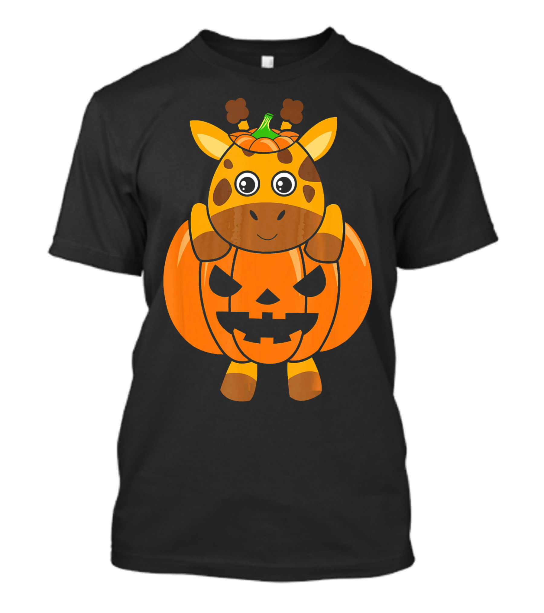 Adorable Giraffe Pumpkin Halloween Costume Body T-Shirt