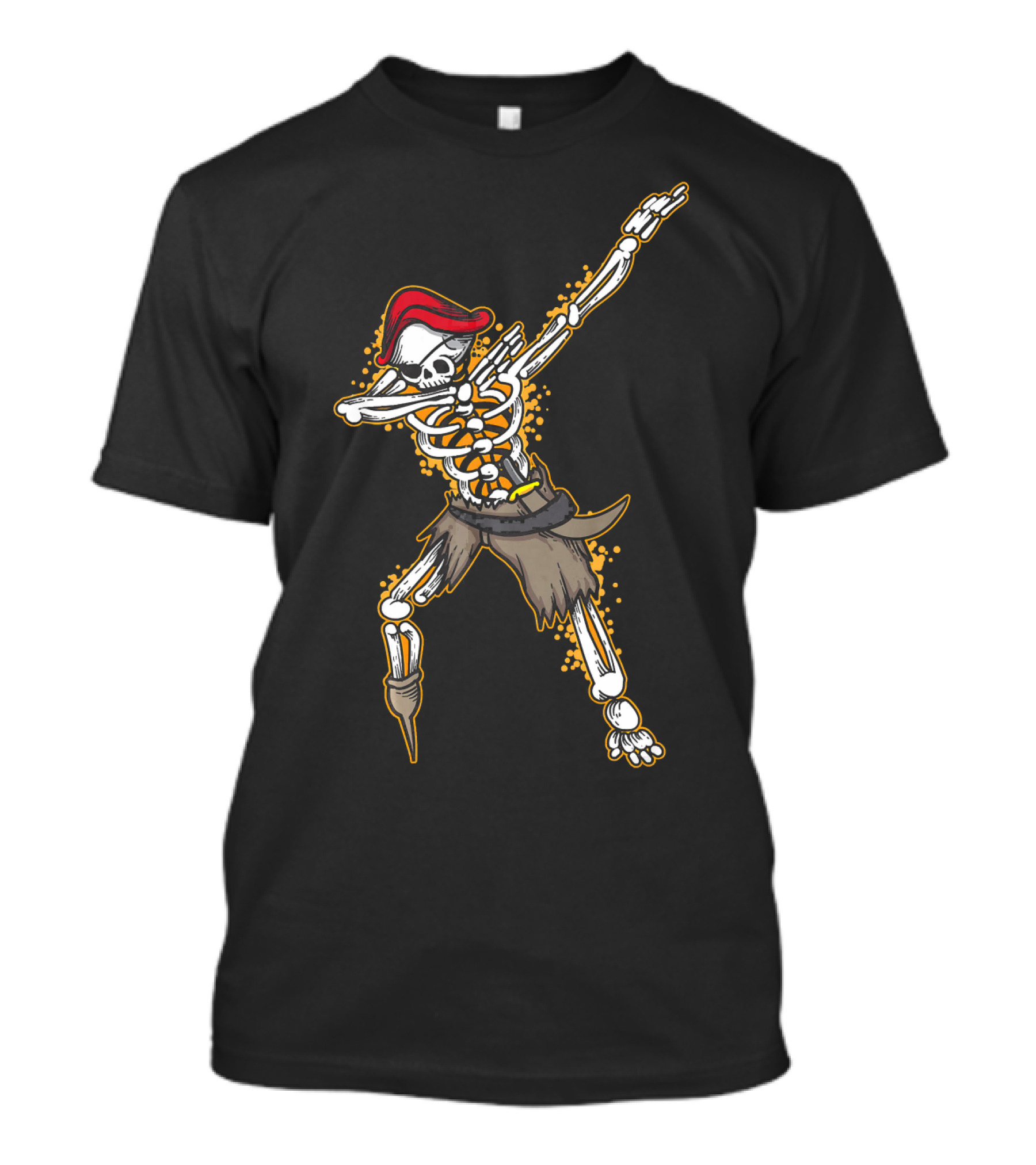 Dabbing Pirate Skeleton Funny Zo T-Shirt