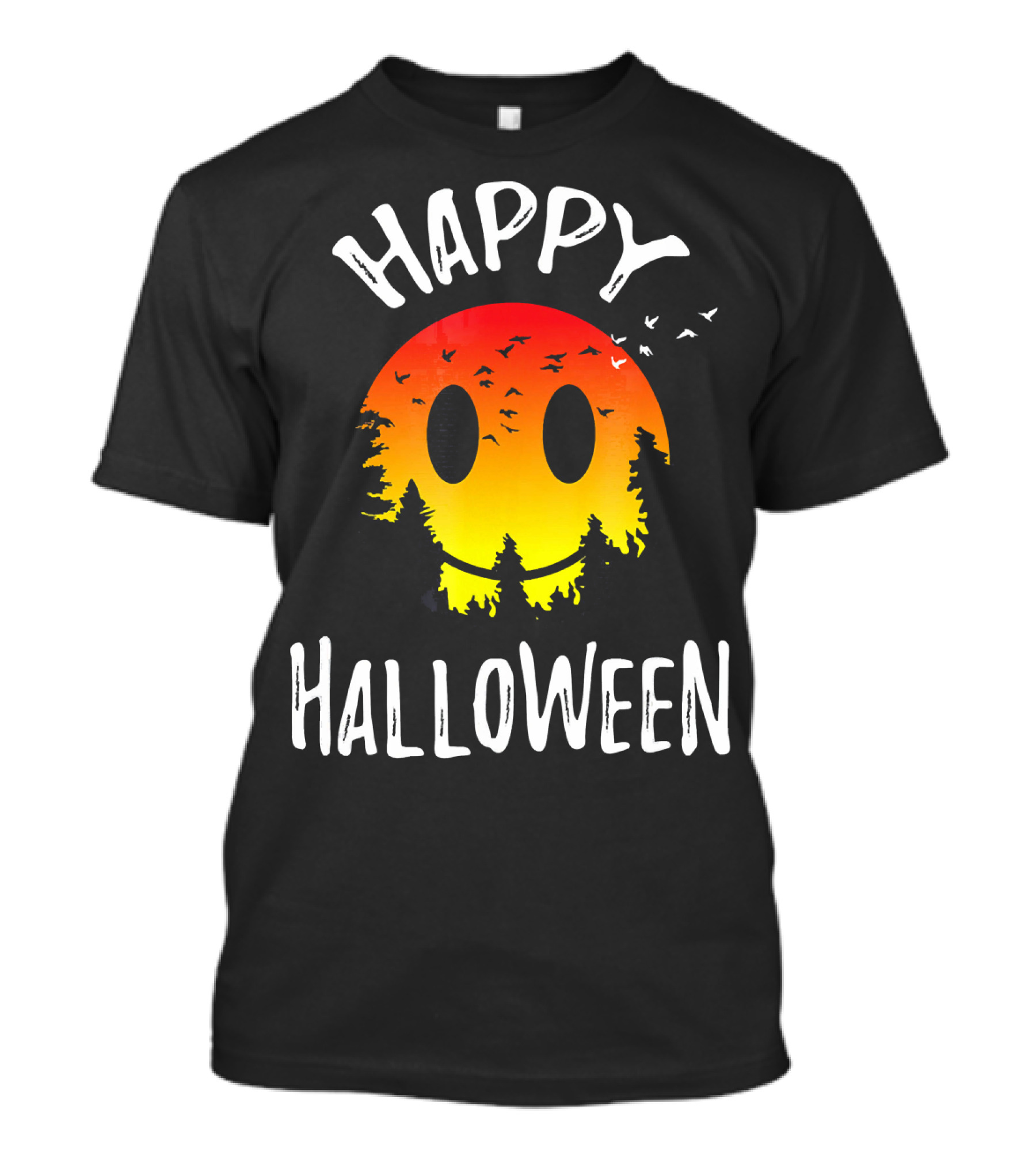 Happy Halloween Spooky Camp Sunset T-Shirt