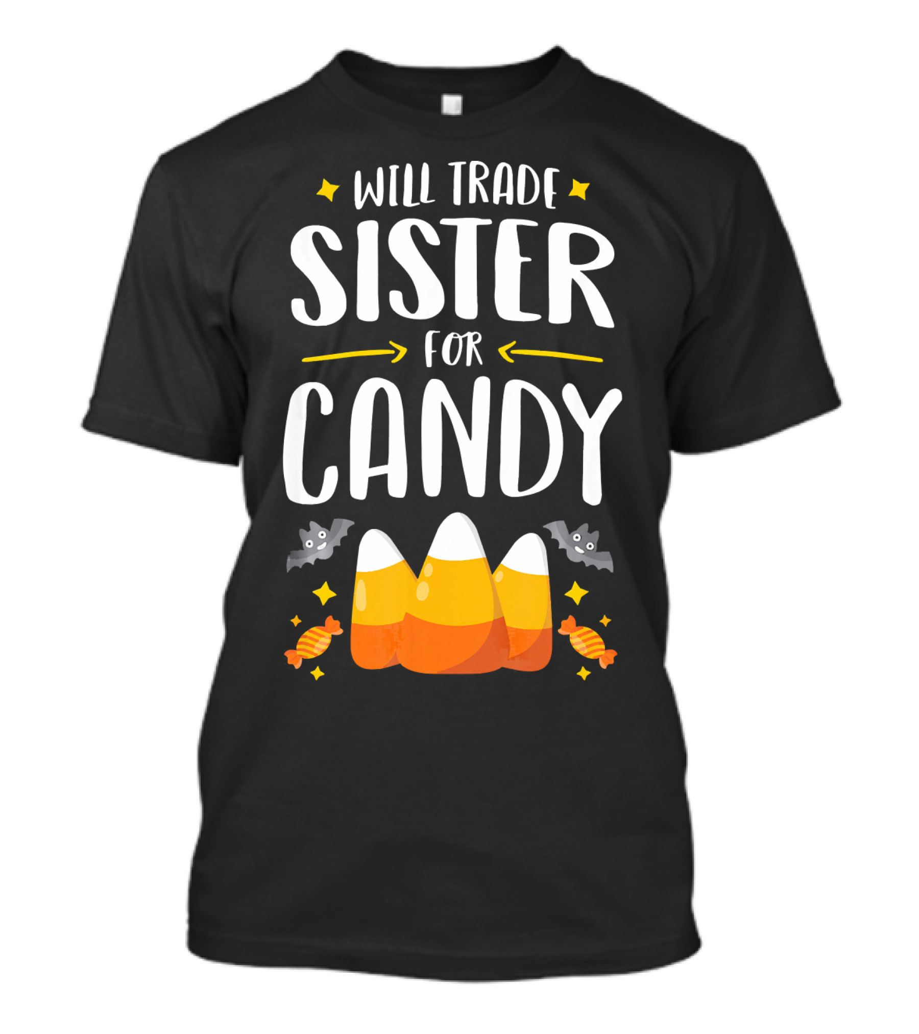 Will Trade Sister For Candy Halloween Boys Matching T-Shirt