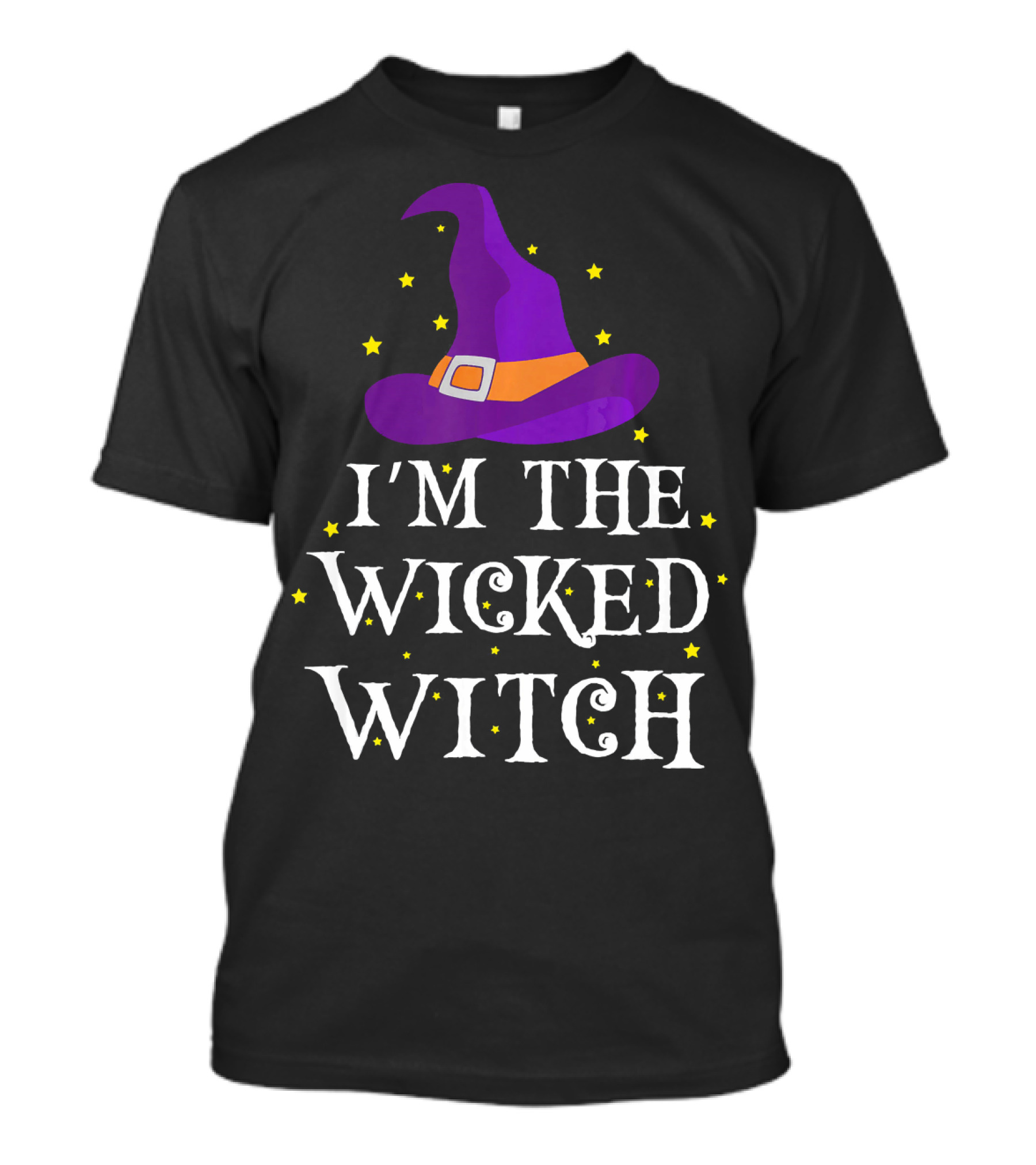 I'm The Wicked Witch Purple Hat Stars T-Shirt