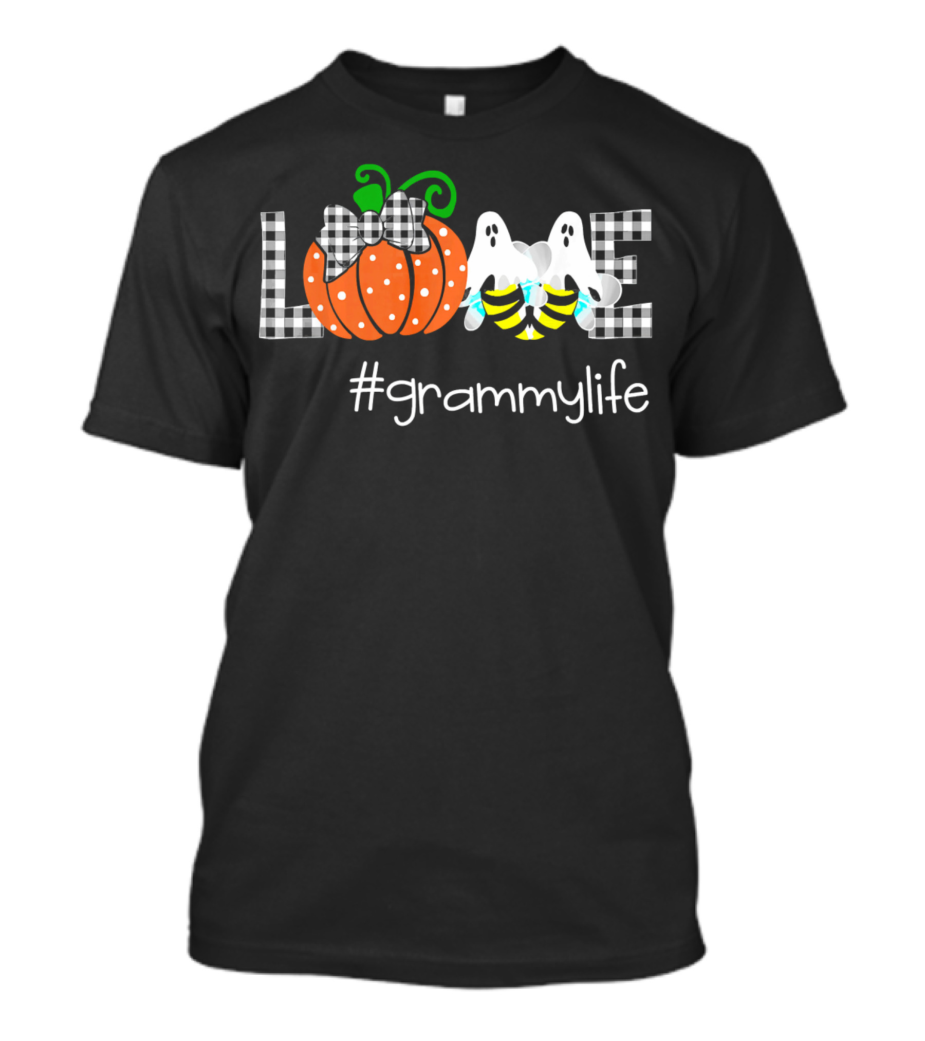 Love Pumpkin Ghost Bee #grammylife T-Shirt