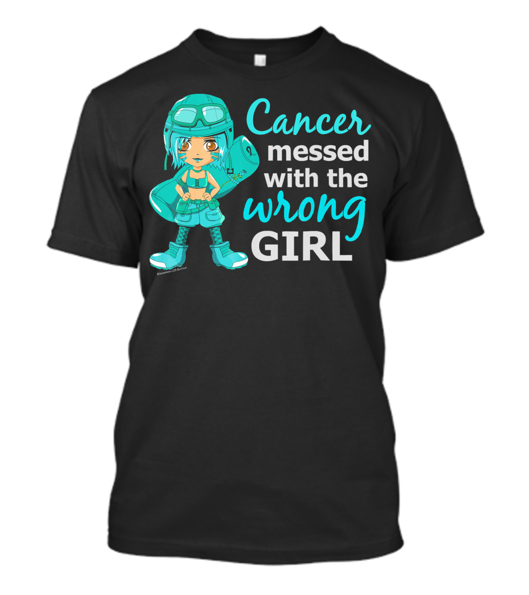 Cancer Messed With The Wrong Girl T-Shirt