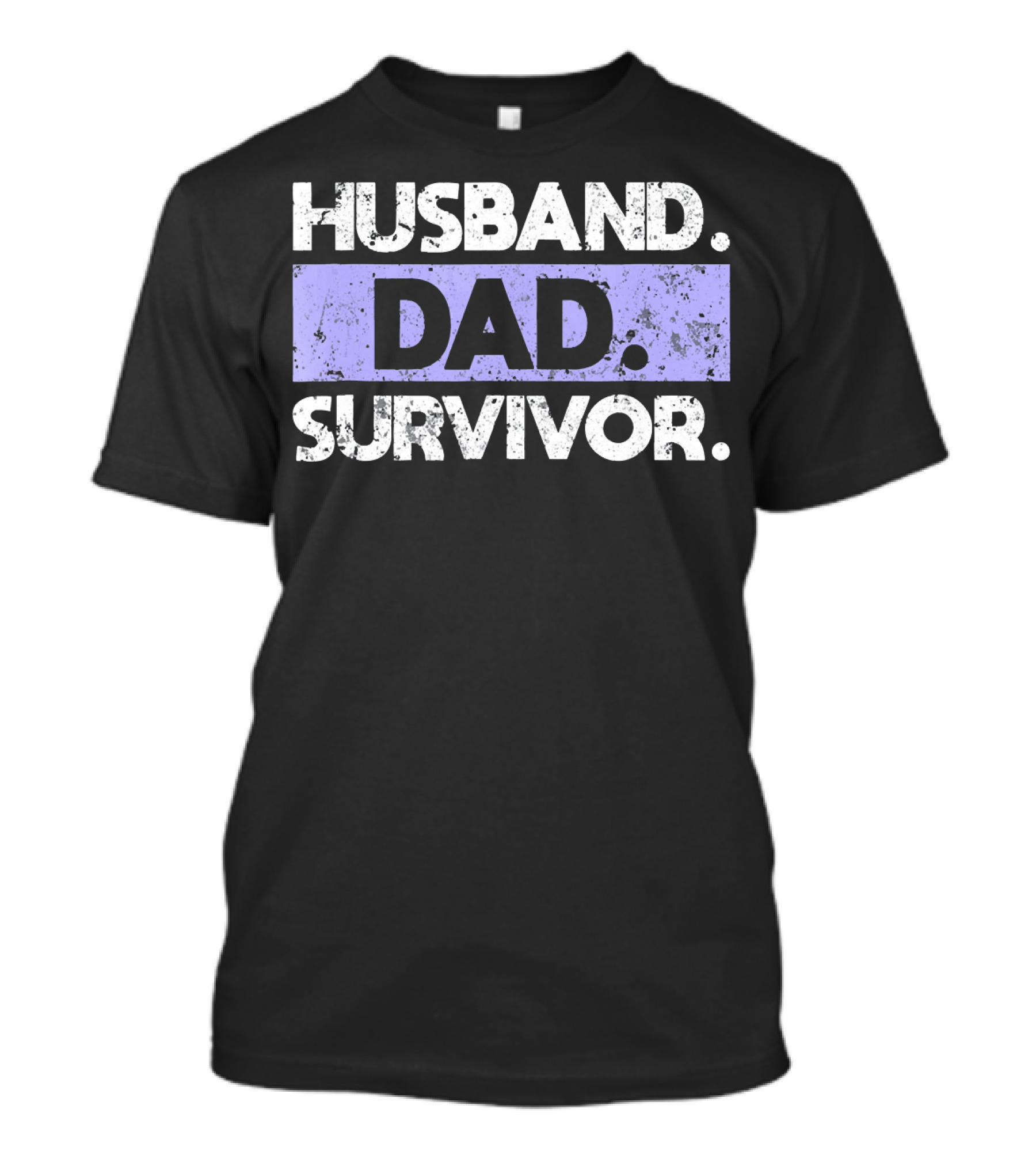 Husband Dad Survivor Cancer Awareness T-Shirt