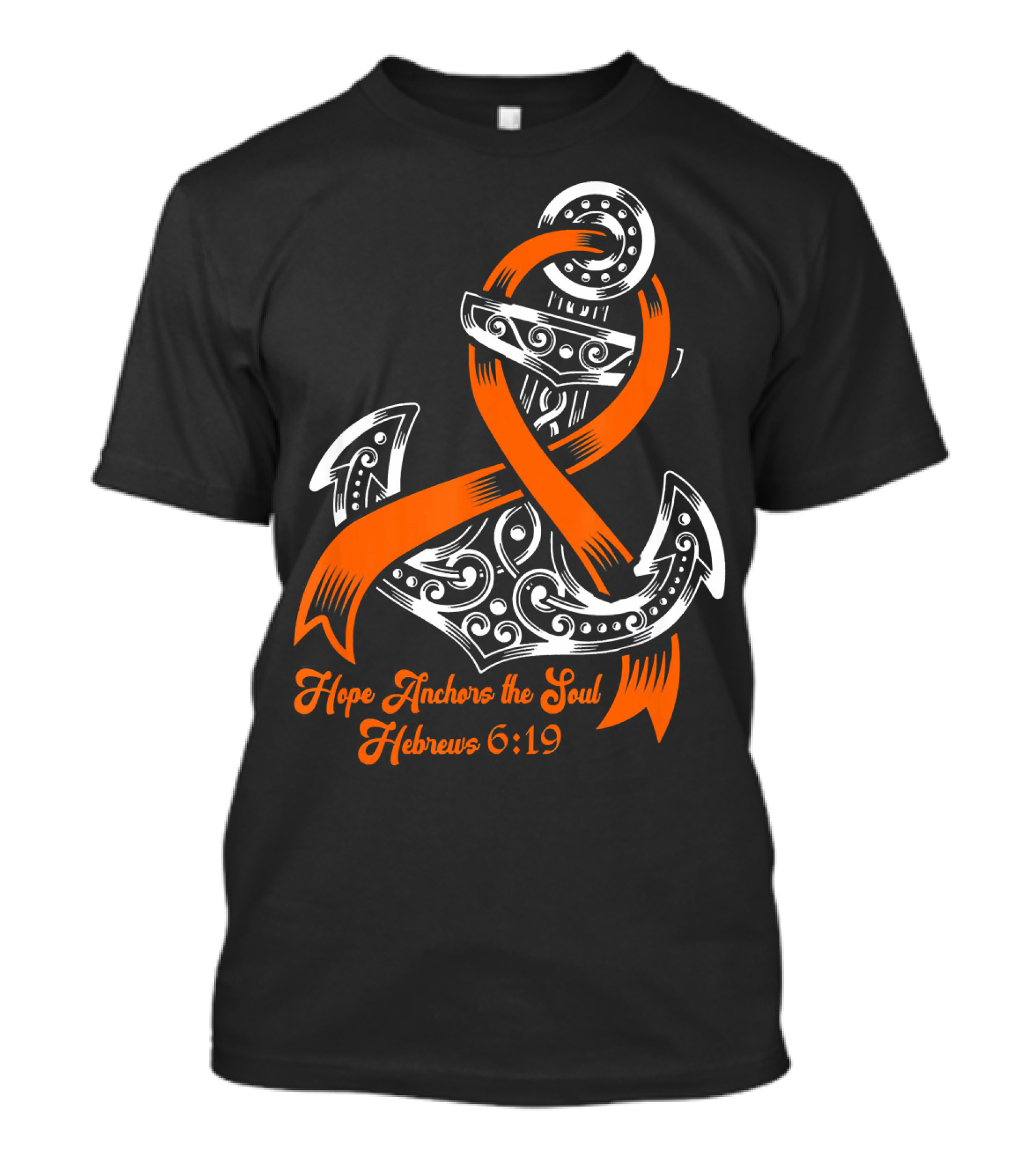 Hope Anchors The Soul Hebrews 6:19 Kidney Cancer Awareness Anchor T-Shirt
