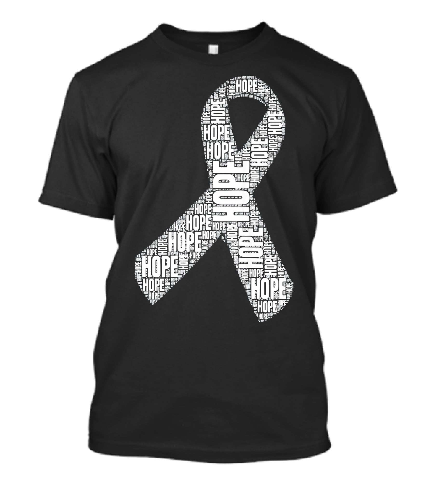 Hope Ribbon Lung Cancer Awareness T-Shirt