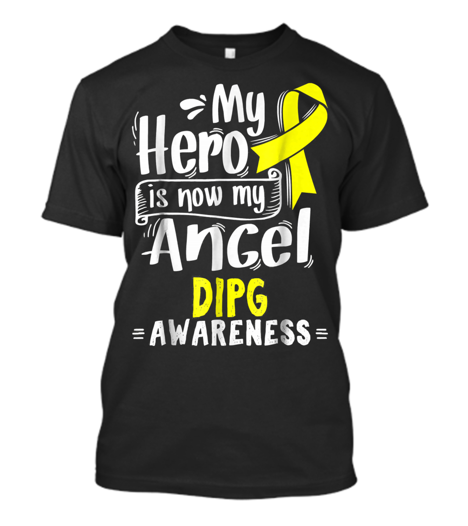My Hero Is Now My Angel DIPG Awareness T-Shirt