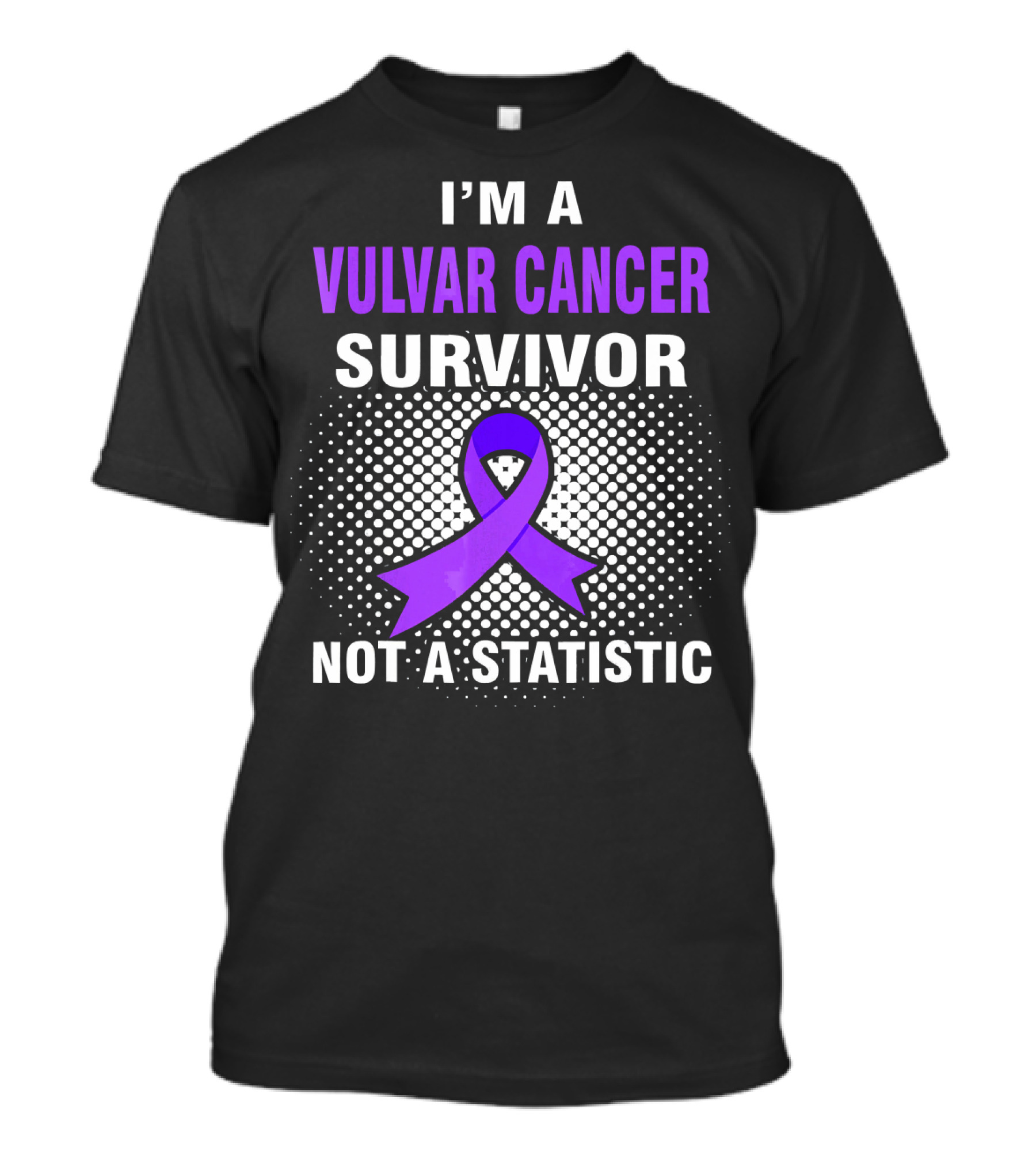 I'm A Vulvar Cancer Survivor Not A Statistic Purple T-Shirt